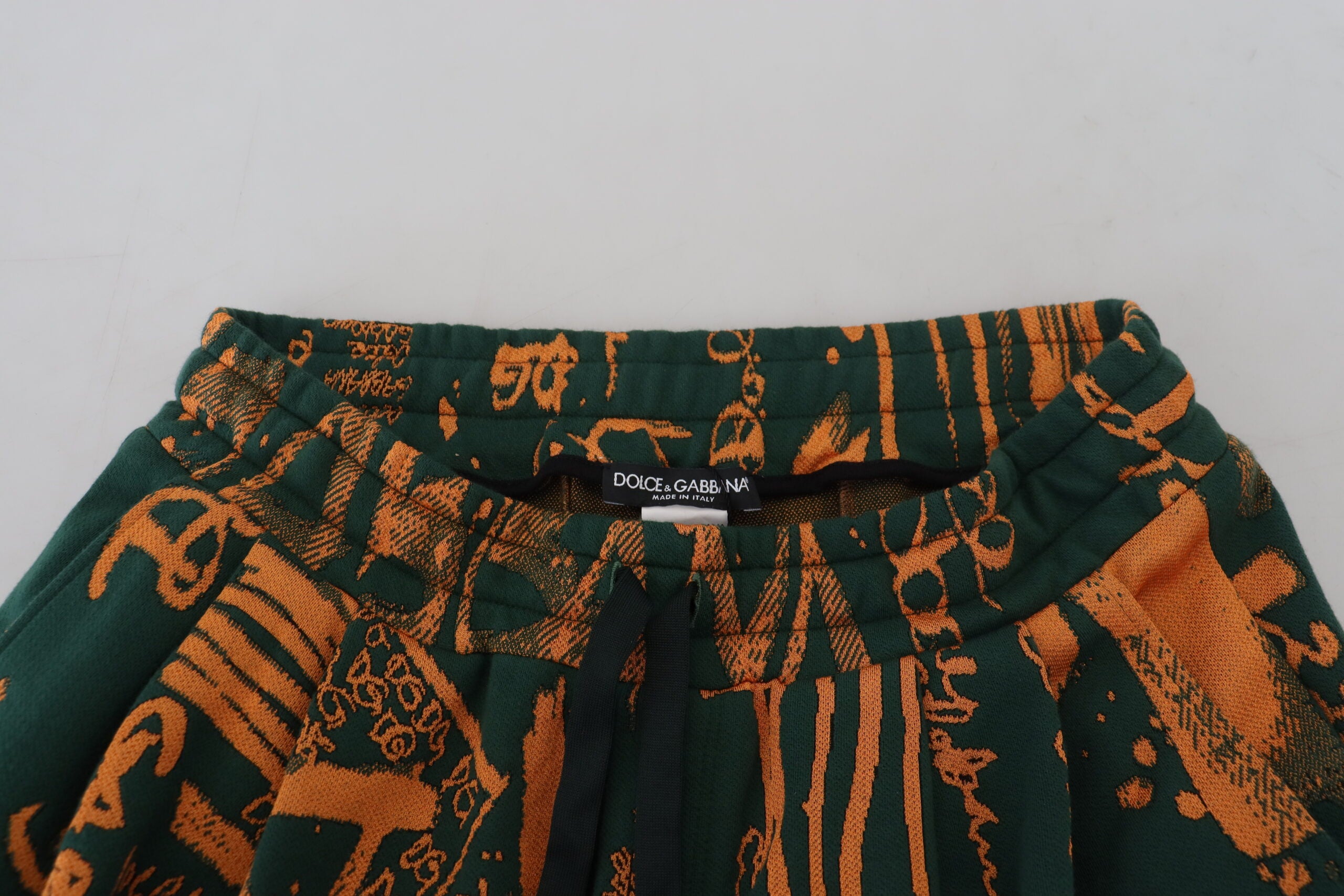 Multicolor Logo Print Silk Cargo Jogger Pants - ventzia