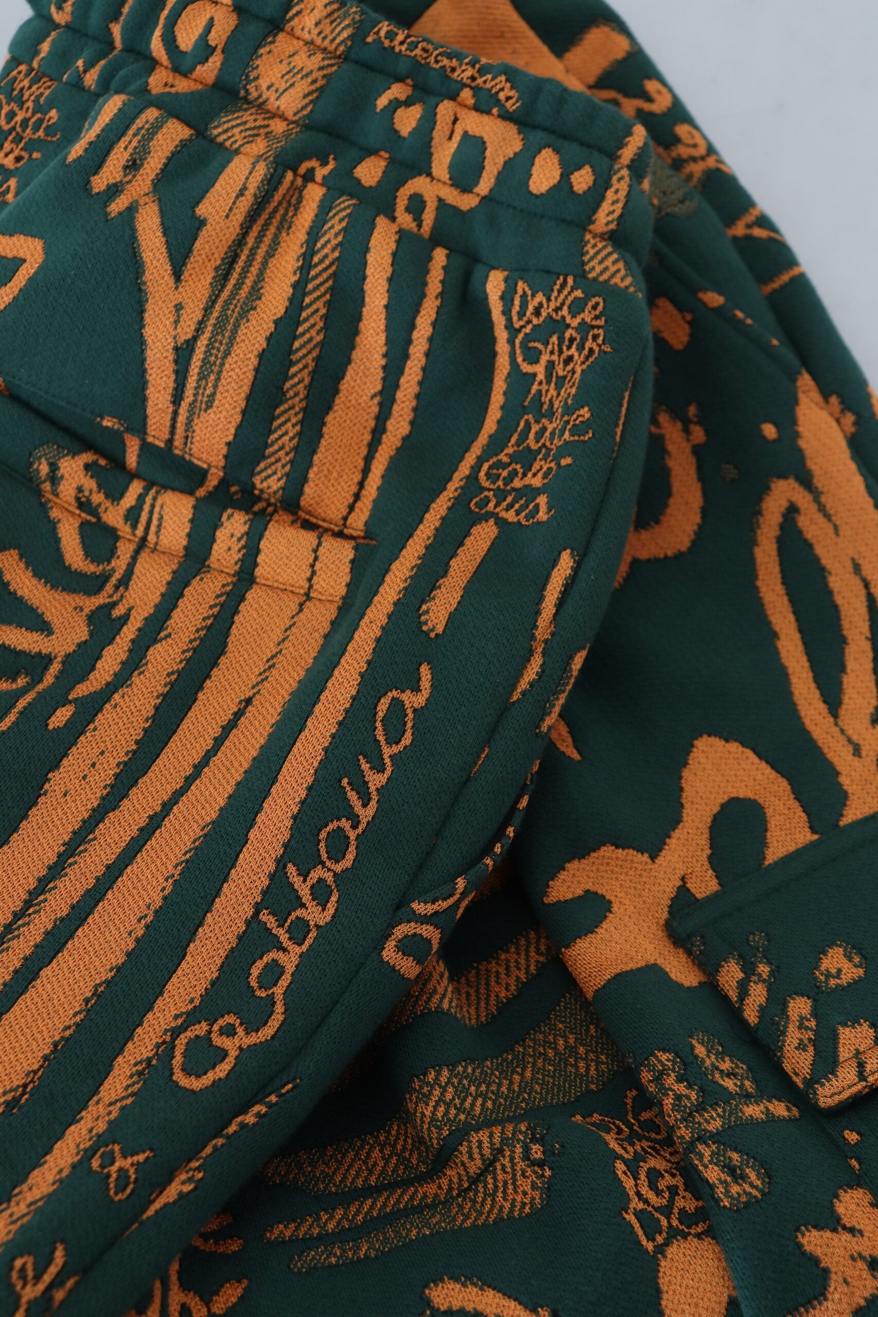 Multicolor Logo Print Silk Cargo Jogger Pants - ventzia