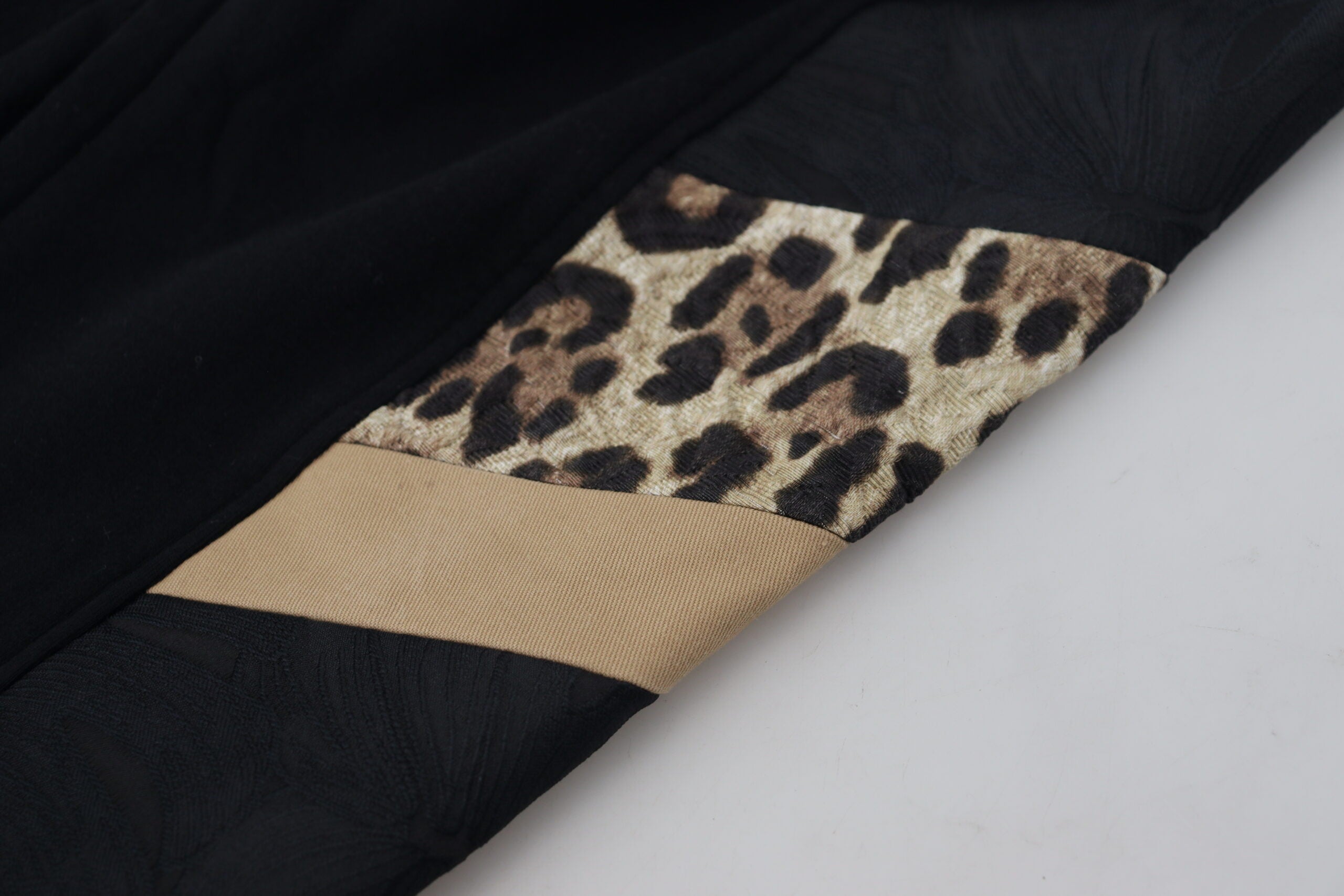 Black Polyester Skinny Jogger Men Pants - ventzia