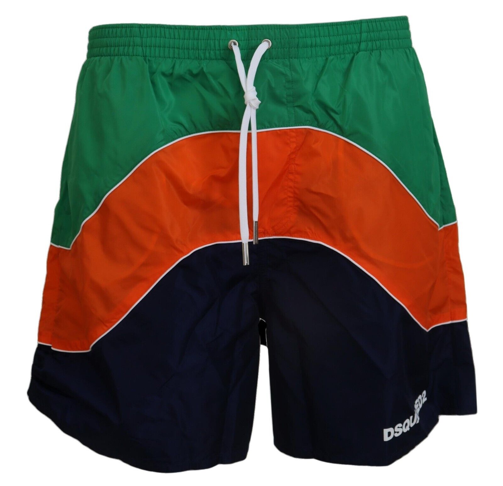 Multicolor Logo Print Men Beachwear Swimwear Short - ventzia