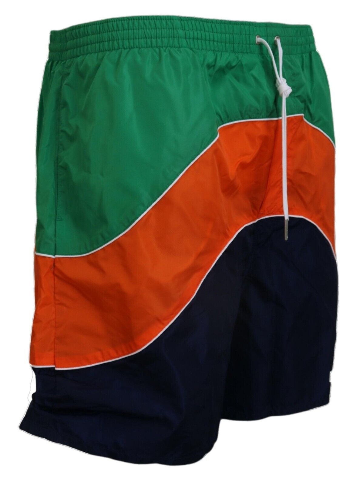 Multicolor Logo Print Men Beachwear Swimwear Short - ventzia