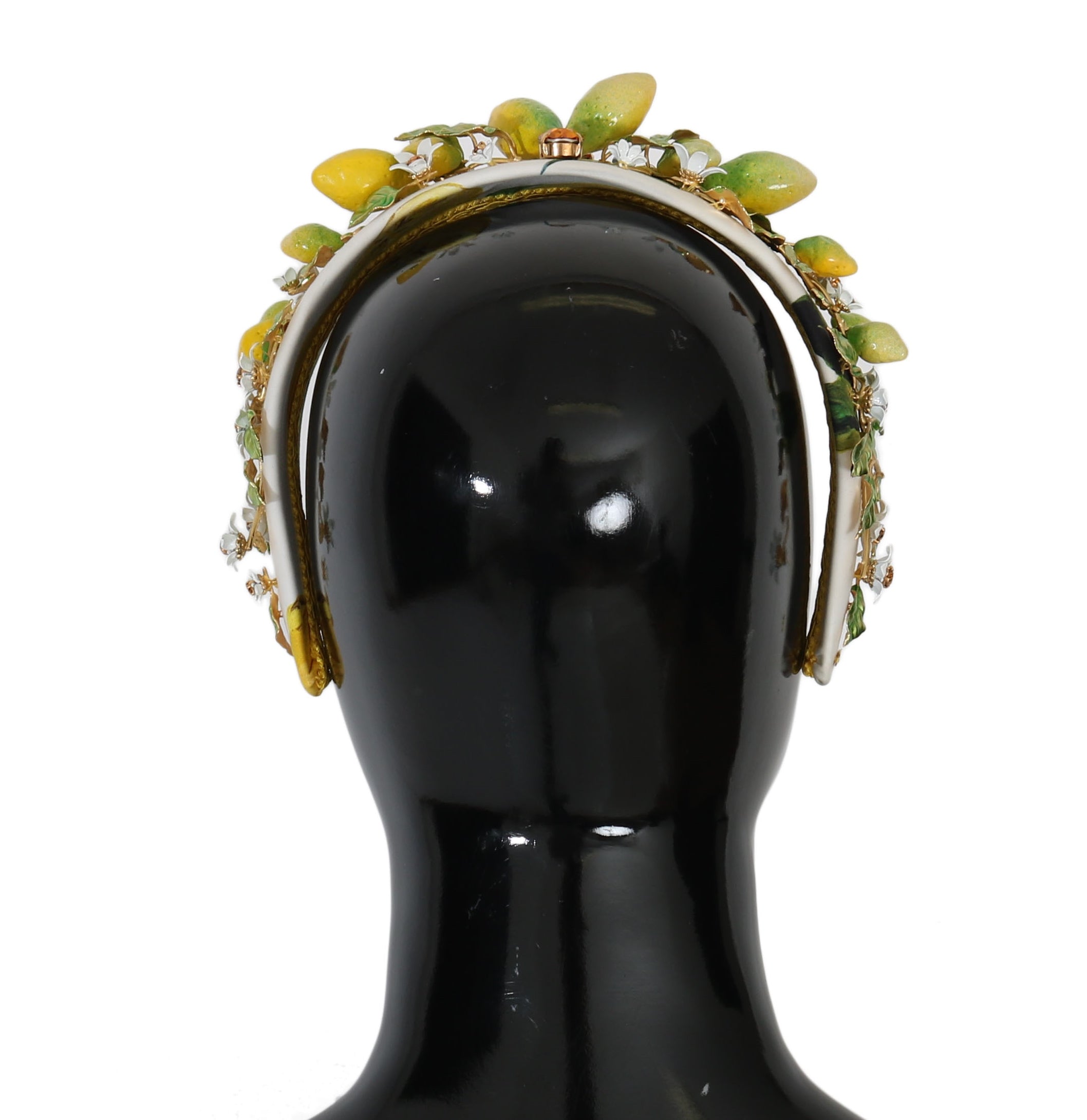 Yellow Lemons Sicily Crystal Diadem Tiara Headband - ventzia