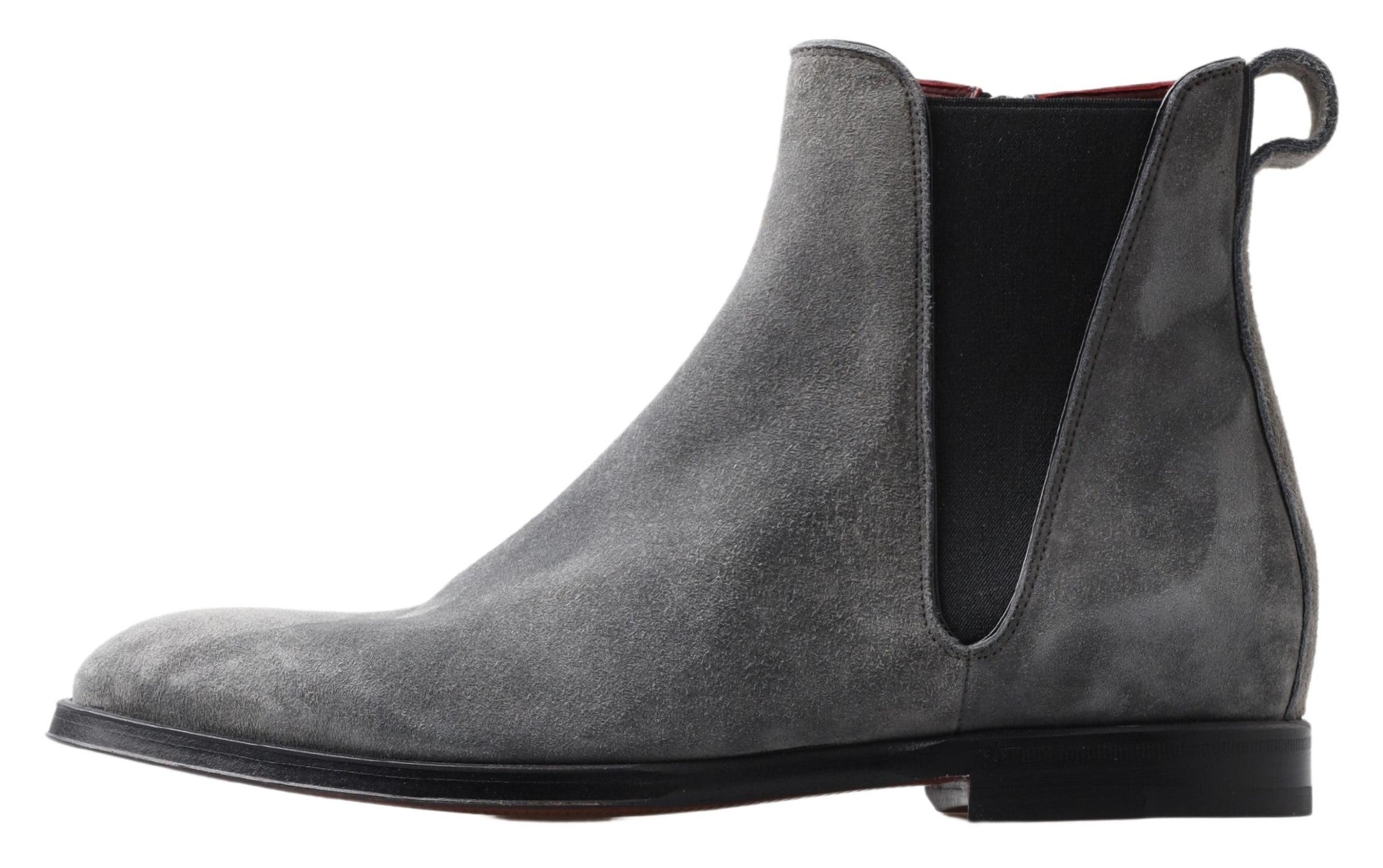 Gray Leather Men Ankle Boots Shoes - ventzia