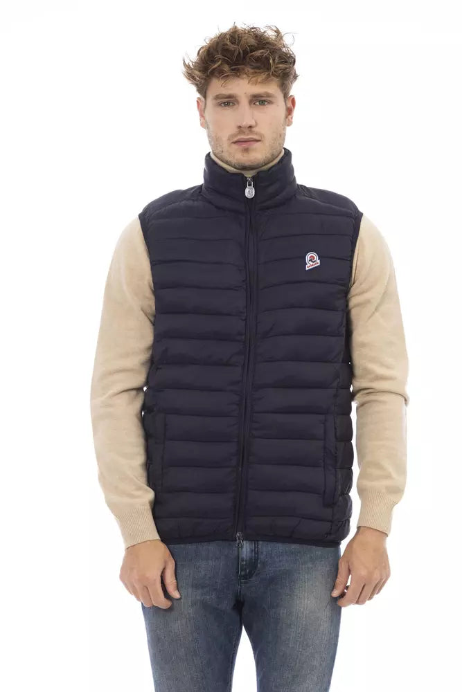 Blue Polyamide Men's Jacket - ventzia