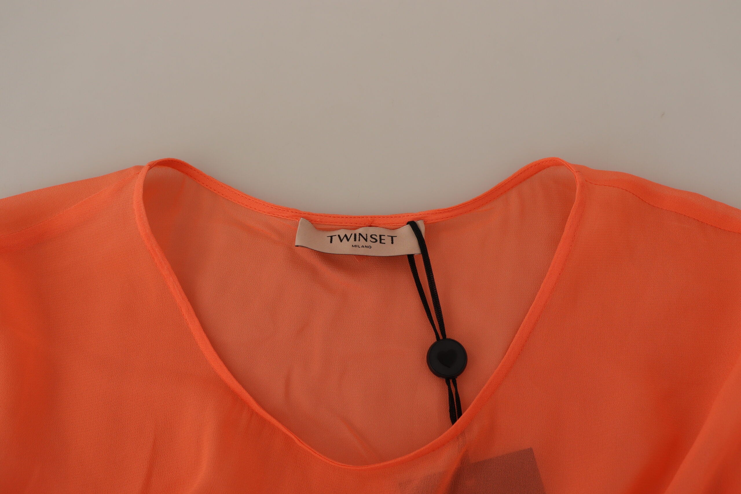 Coral Cotton Blend Short Sleeves Maxi Shift Dress - ventzia