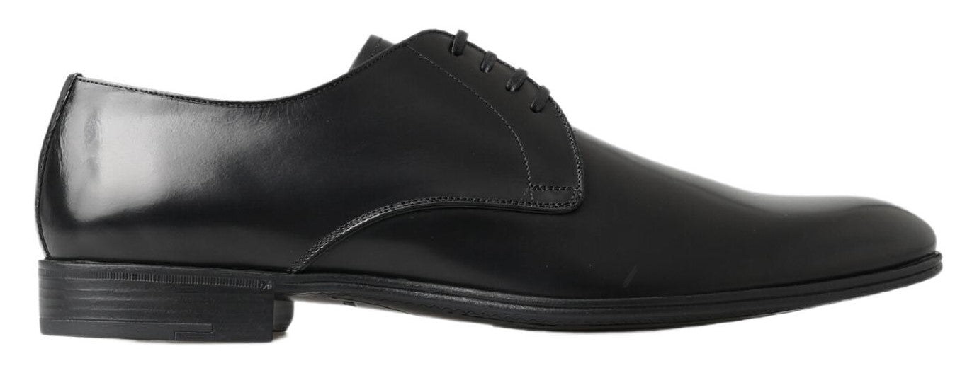 Black Derby Formal Dress Shoes - ventzia