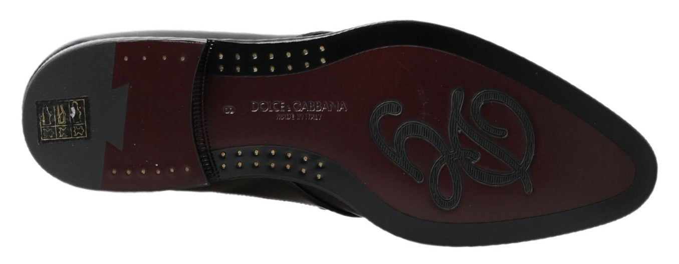 Black Derby Formal Dress Shoes - ventzia