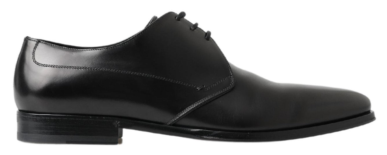Black Derby Formal Dress Shoes - ventzia