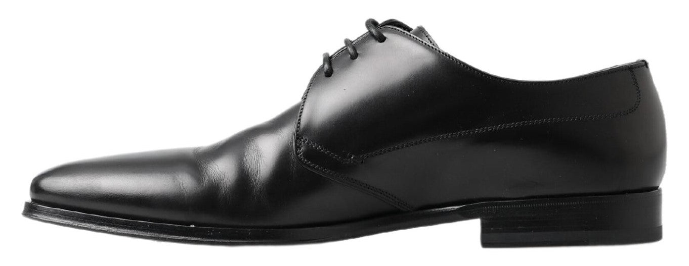 Black Derby Formal Dress Shoes - ventzia