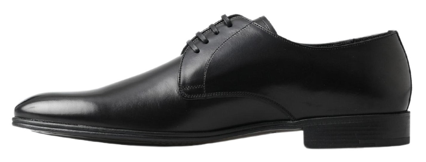Black Derby Formal Dress Shoes - ventzia