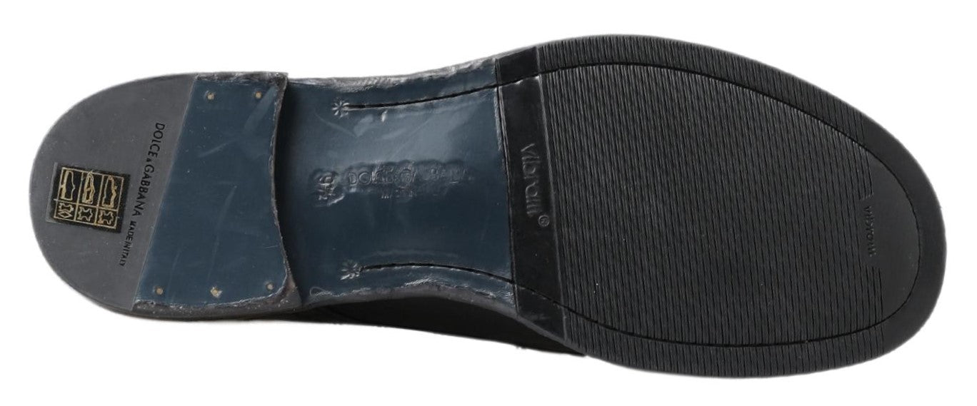 Black Horse Leather Perugino Boots - ventzia