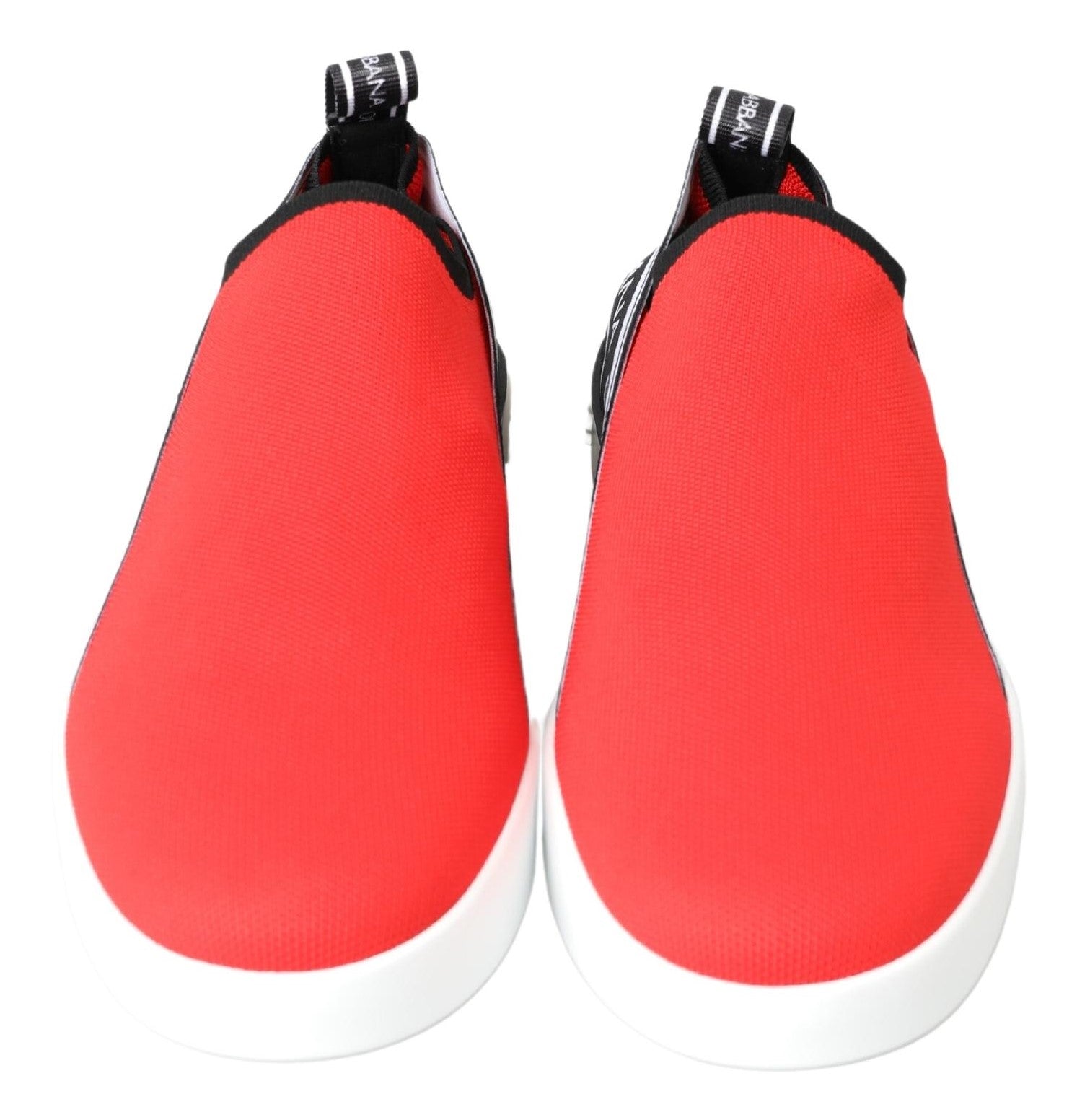 Red White Flat Sneakers Loafers Shoes - ventzia