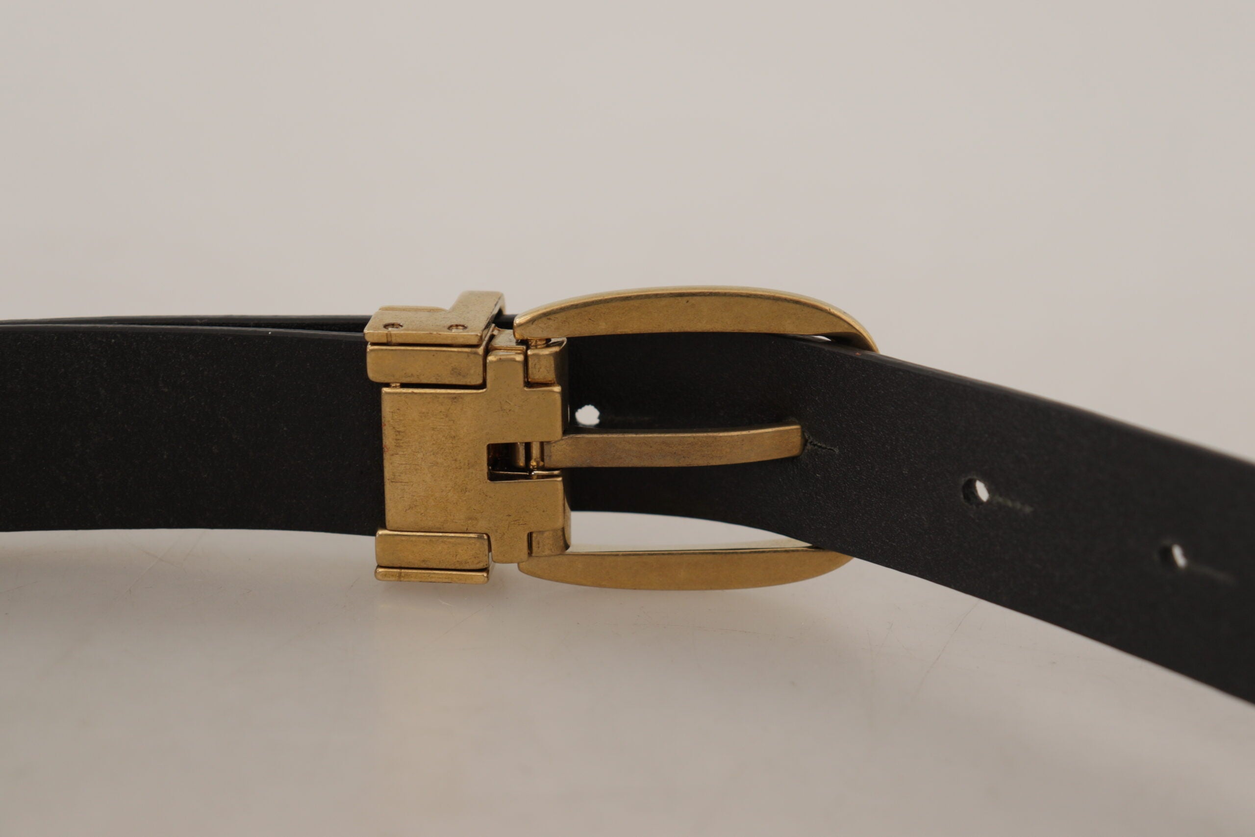 Brown Leather Classic Vintage Metal Buckle Belt - ventzia