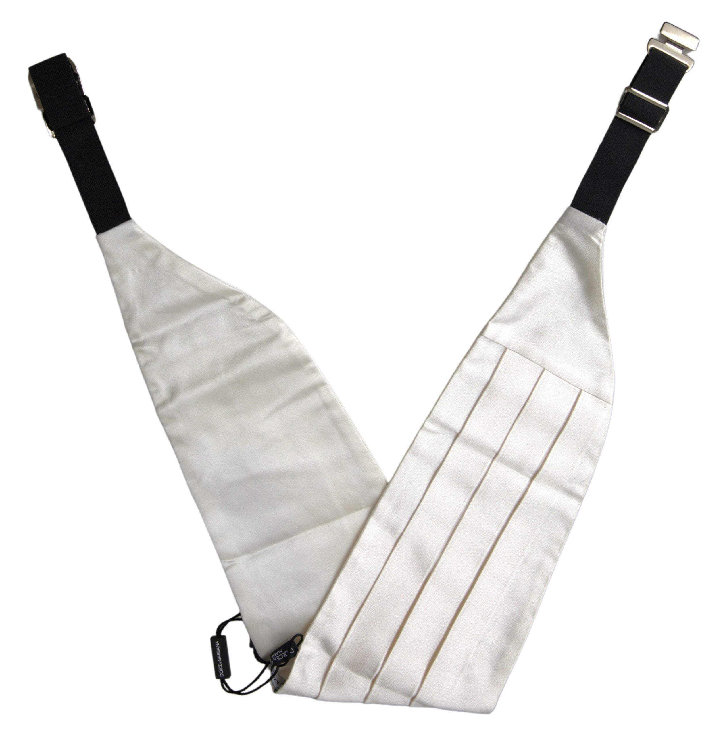 White Men Wide Waist Silk Belt Cummerbund - ventzia