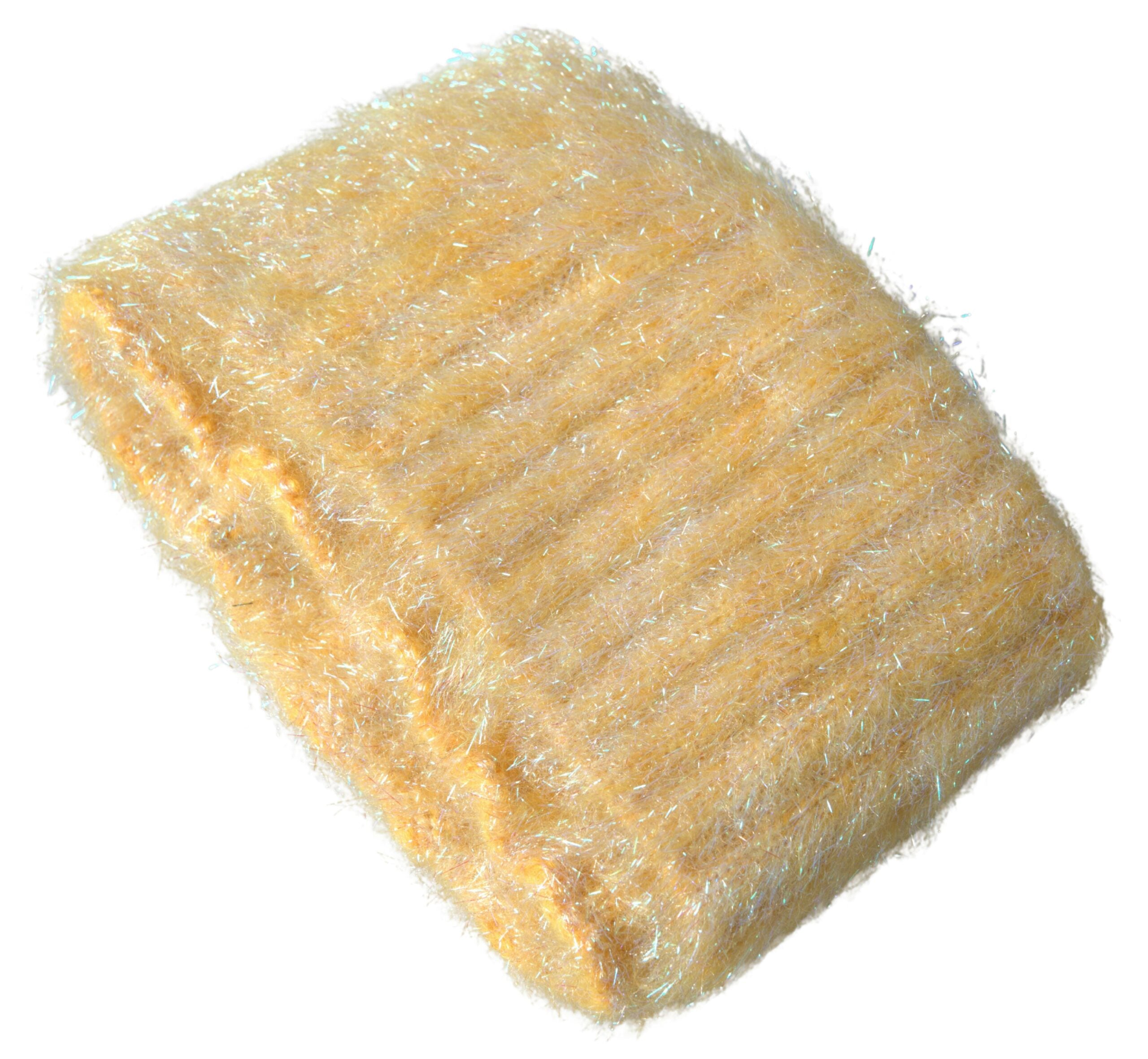 Yellow Polyester Mohair Fiber Neck Wrap Scarf - ventzia