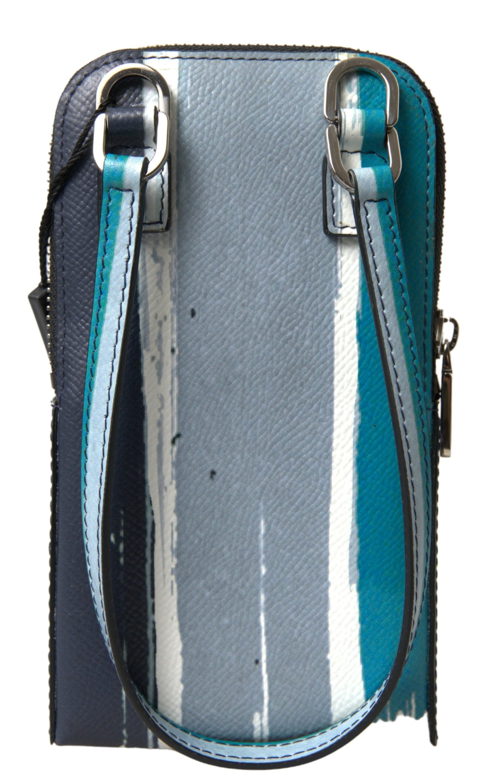 Blue Leather Purse Crossbody Sling Phone Bag Unisex - ventzia