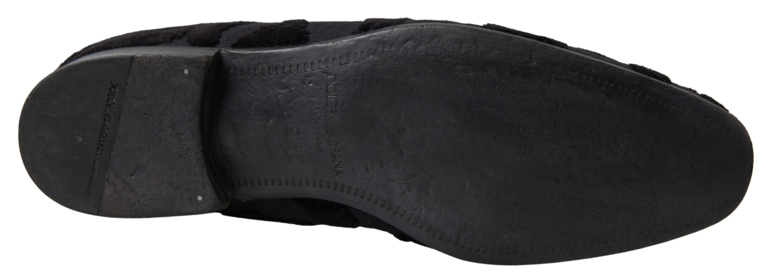 Black Brocade Loafers Formal Shoes - ventzia
