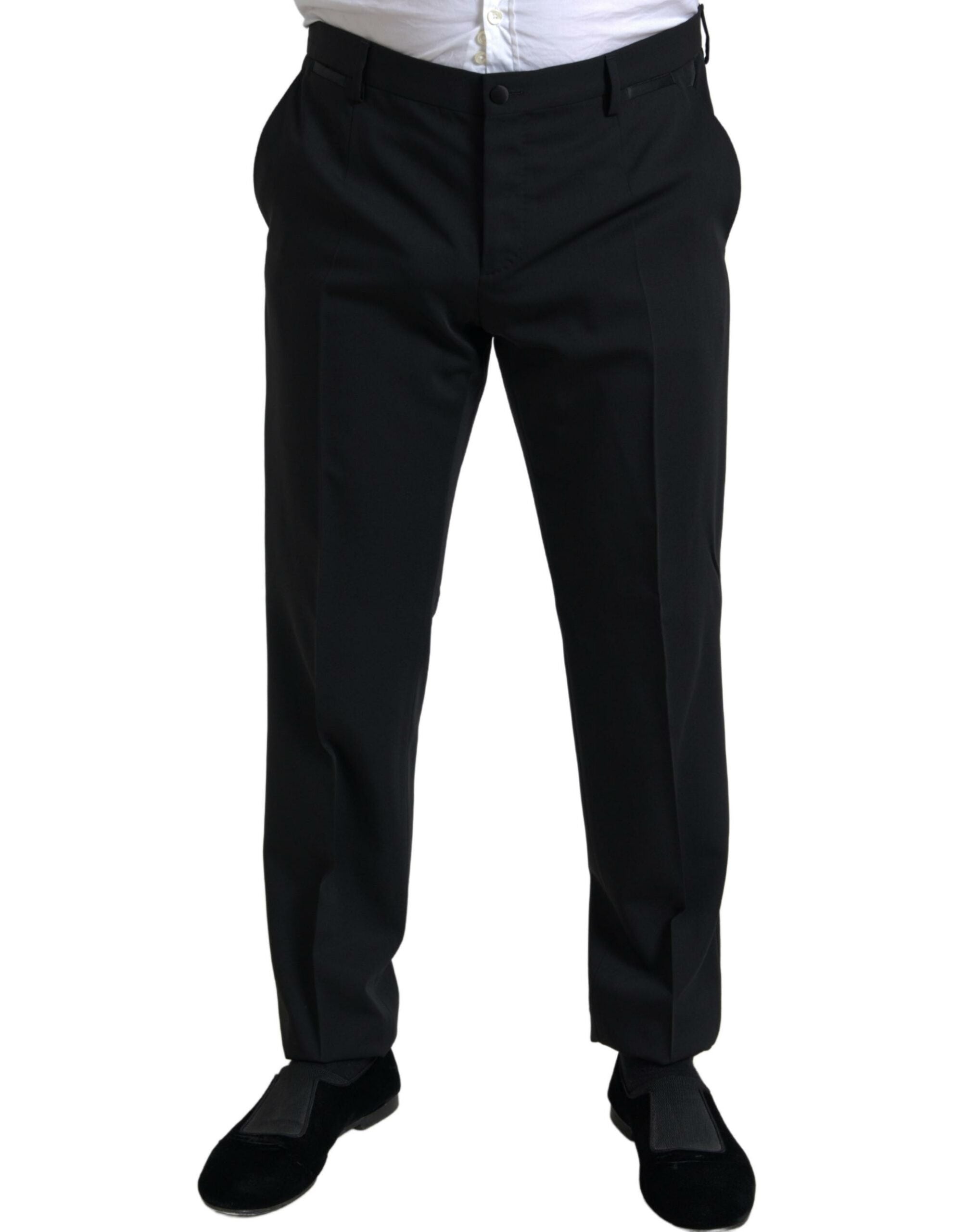 Black 2 Piece Single Breasted MARTINI Suit - ventzia