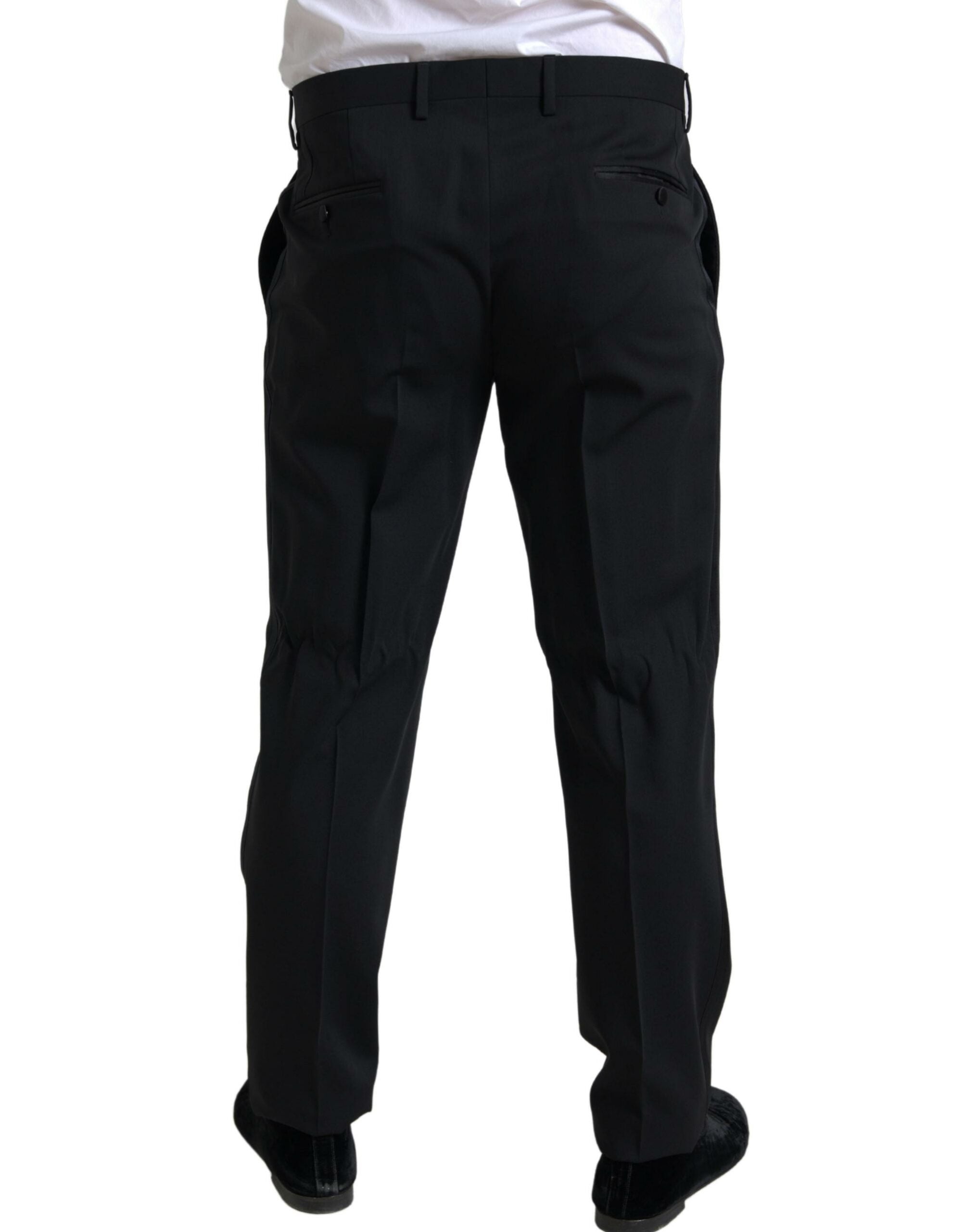 Black 2 Piece Single Breasted MARTINI Suit - ventzia