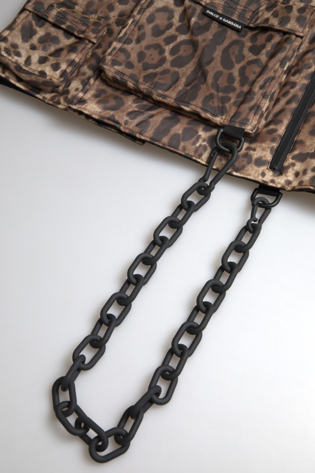 Brown Leopard Silk Sleeveless Sportswear - ventzia