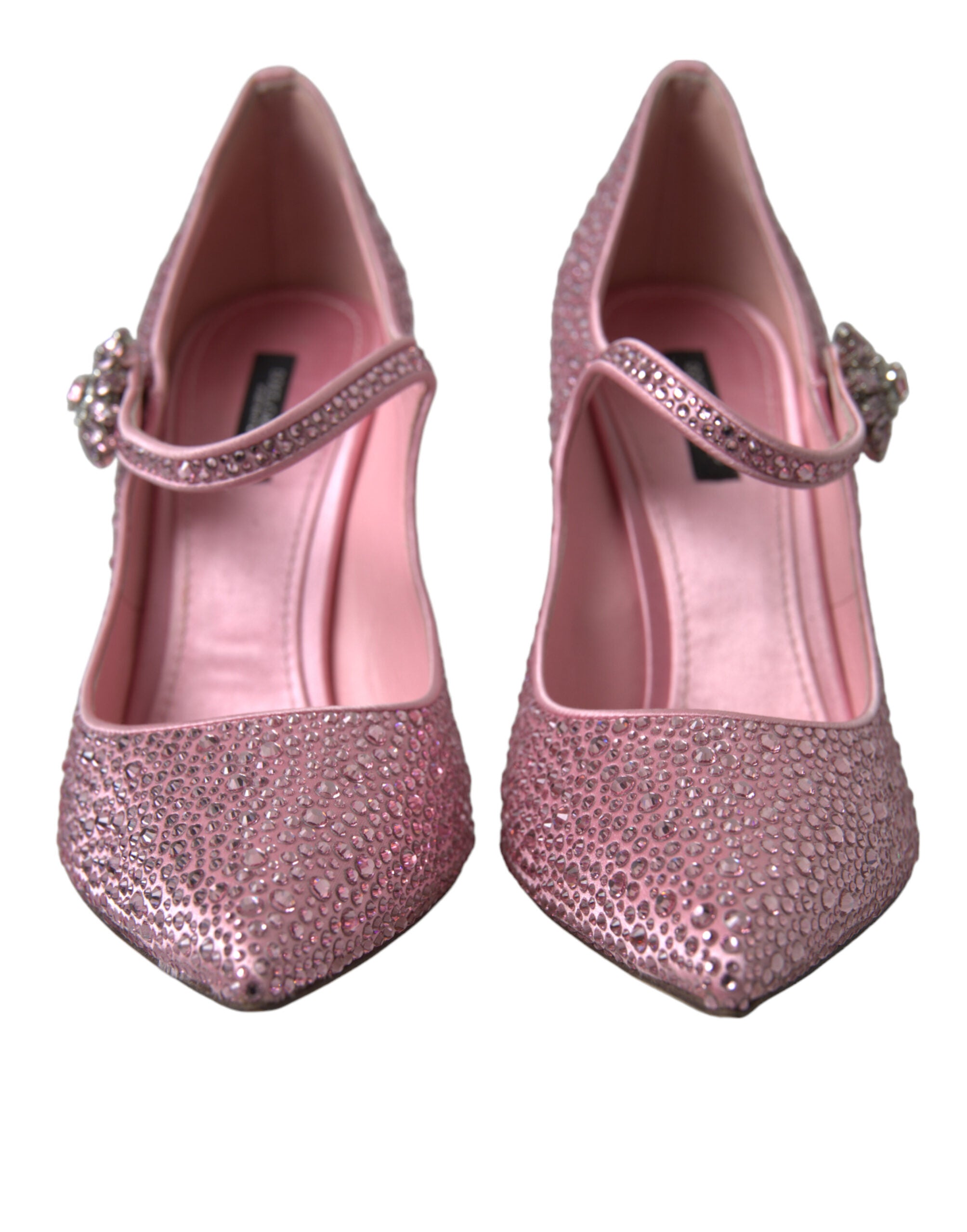 Pink Strass Crystal Heels Pumps Shoes - ventzia