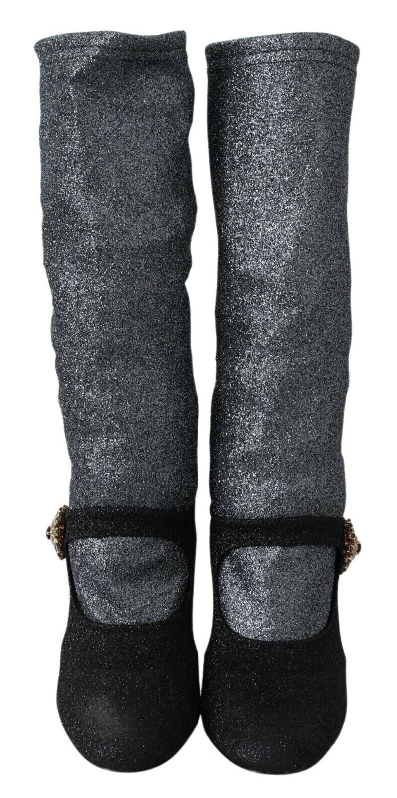 Glamorous Crystal-Embellished Booties - ventzia