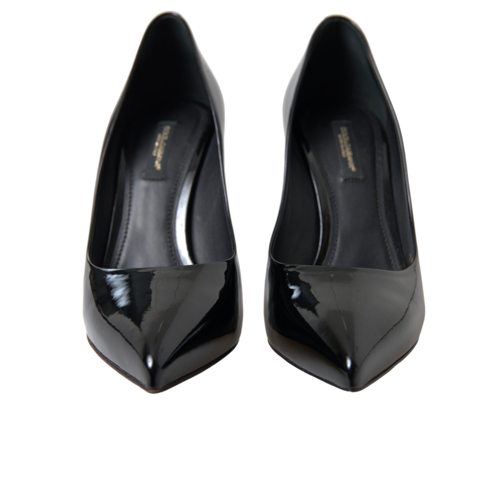 Black Patent Leather Pumps Heels Shoes - ventzia