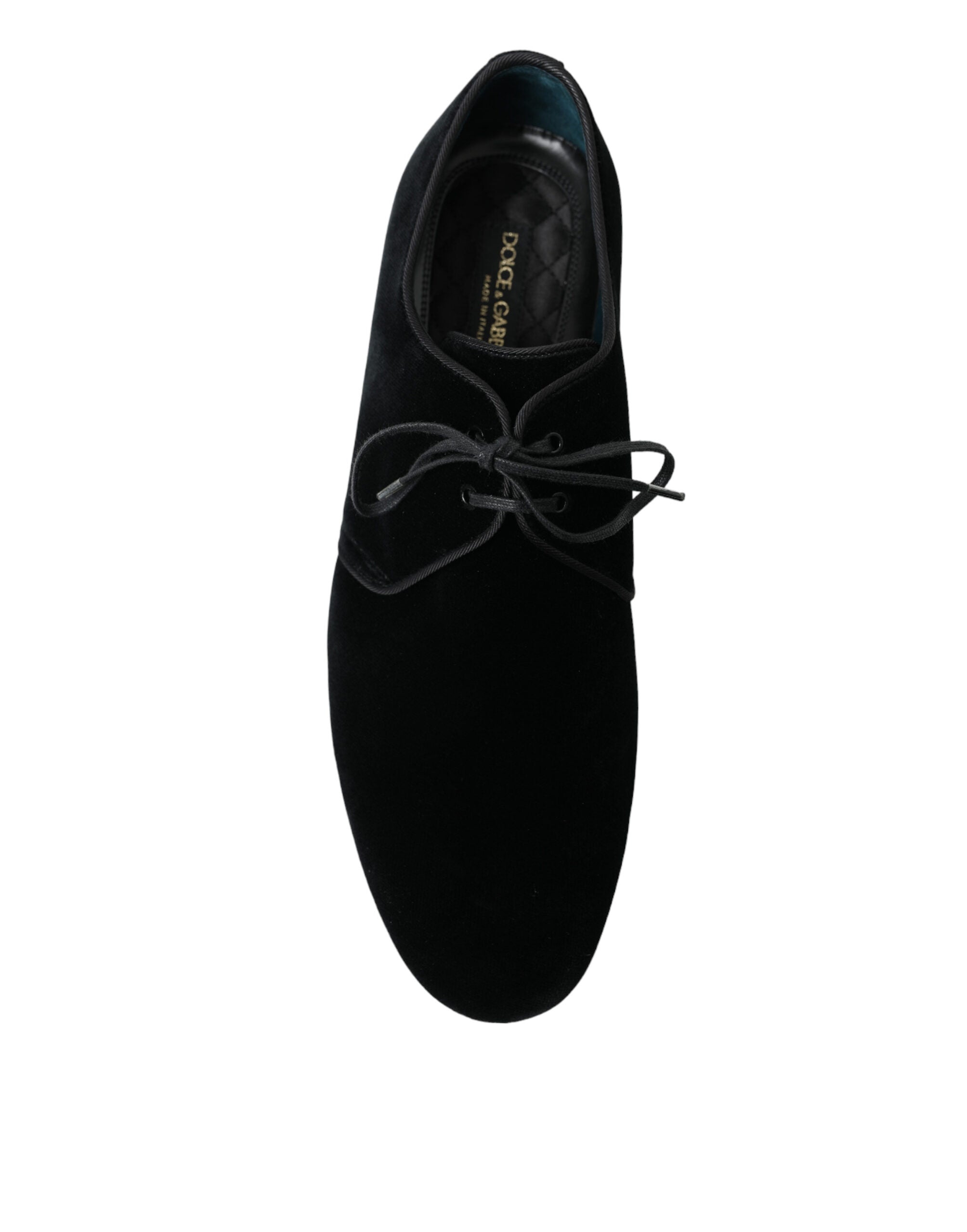Black Velvet Lace Up Formal Derby Dress Shoes - ventzia