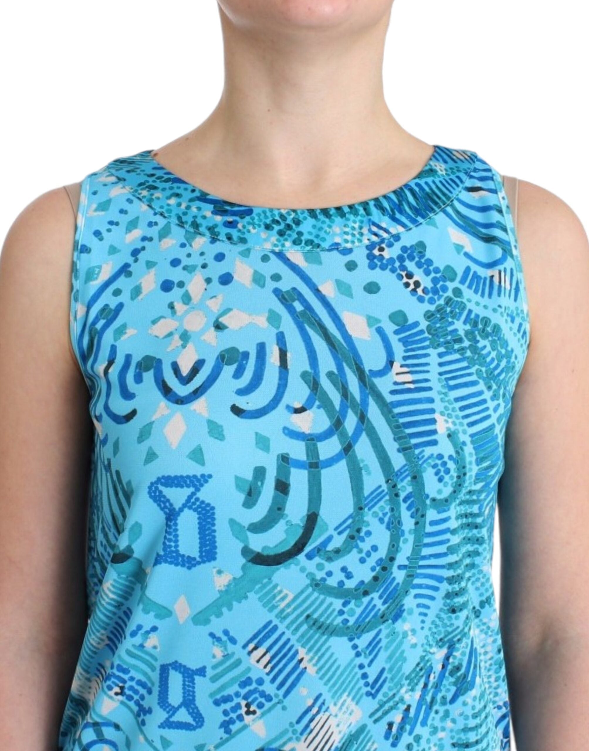 Elegant Sleeveless Silk-Detailed Top - ventzia