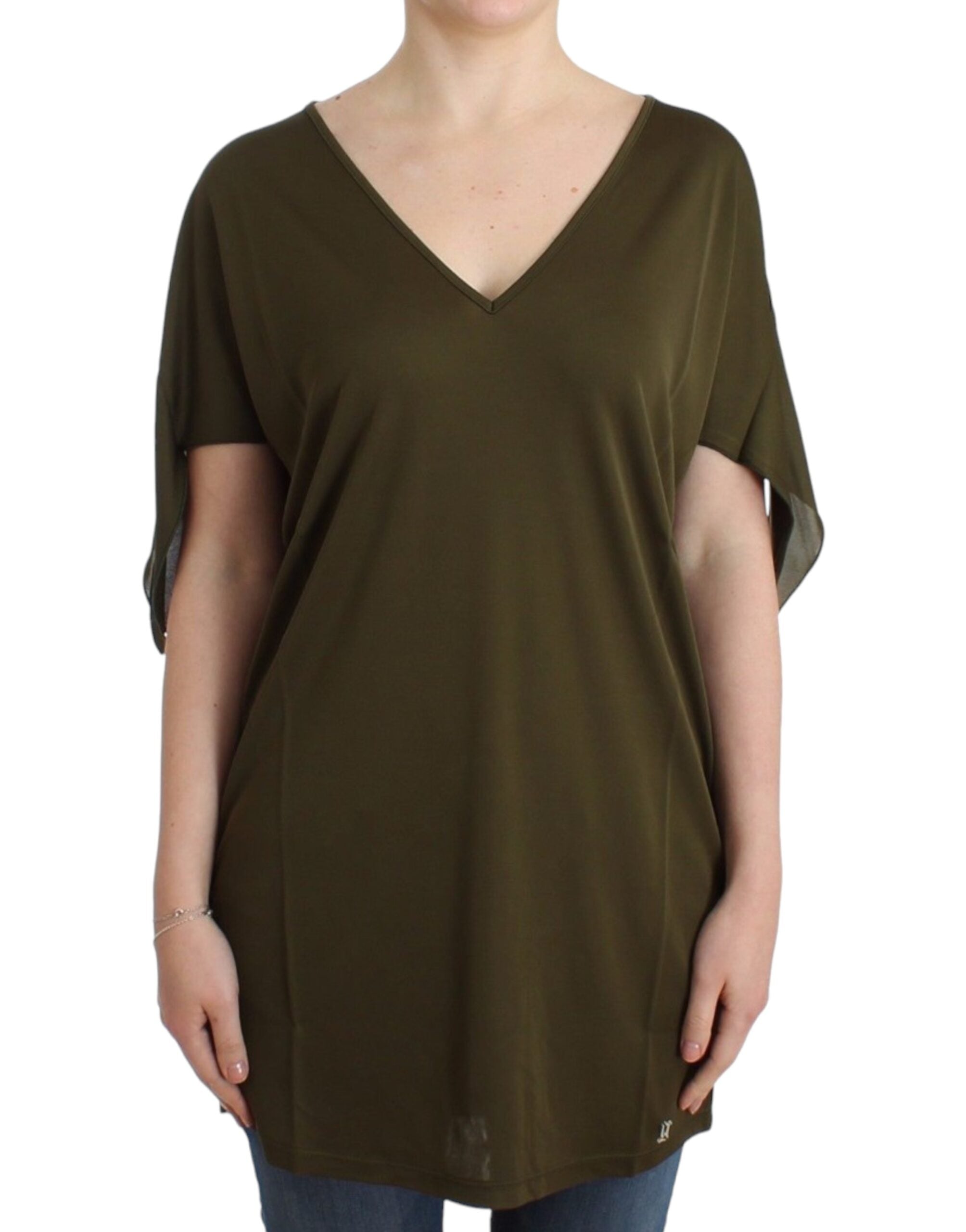 Emerald Elegance Rayon Blouse - ventzia