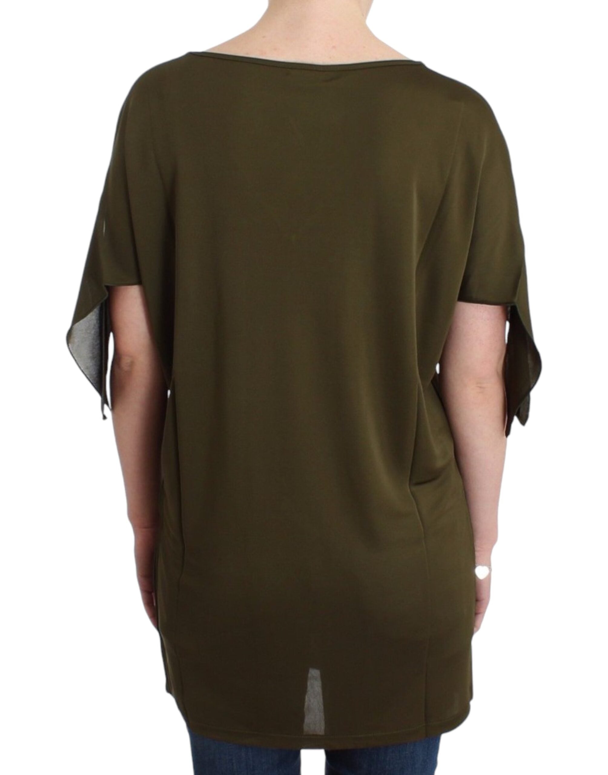 Emerald Elegance Rayon Blouse - ventzia