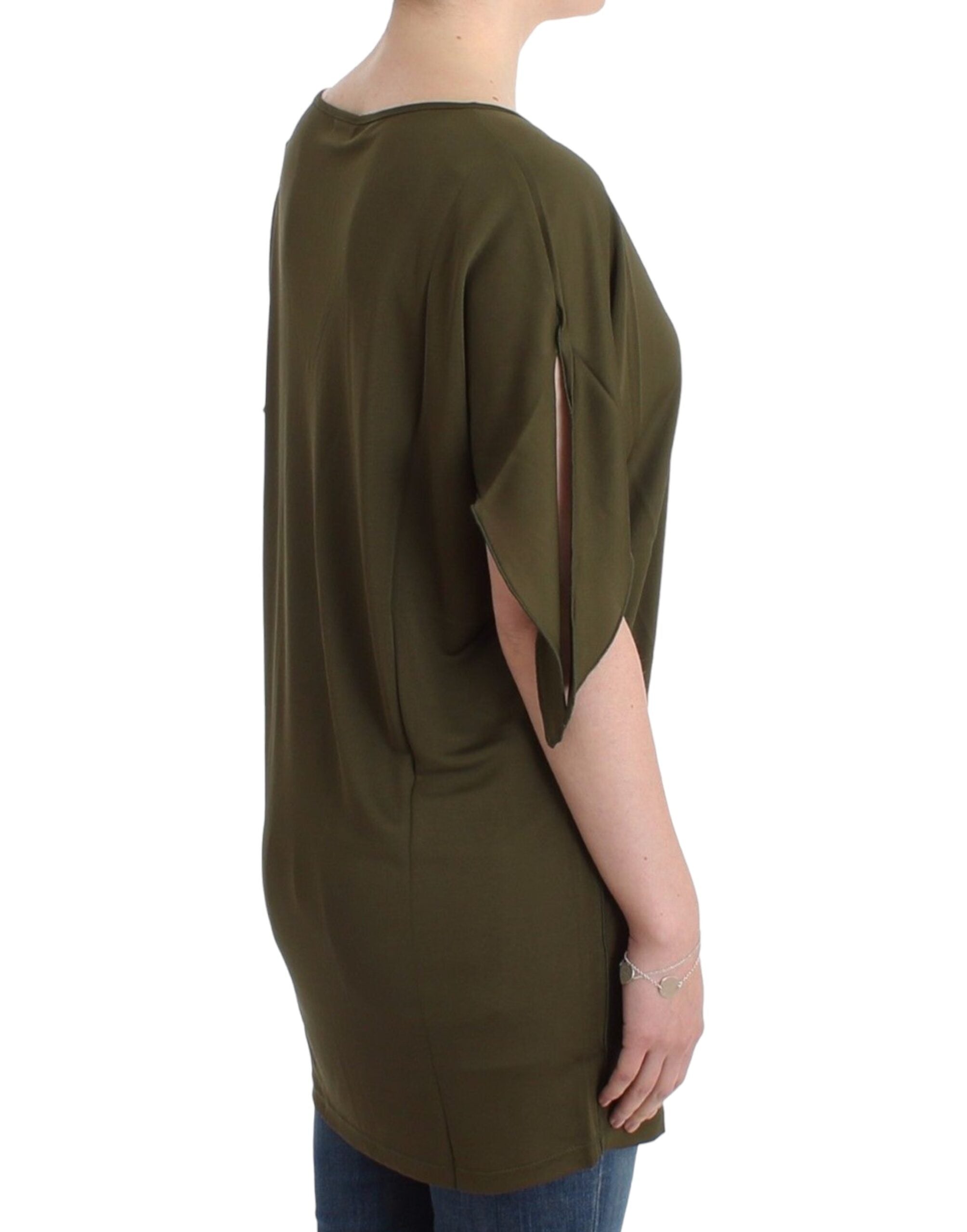 Emerald Elegance Rayon Blouse - ventzia