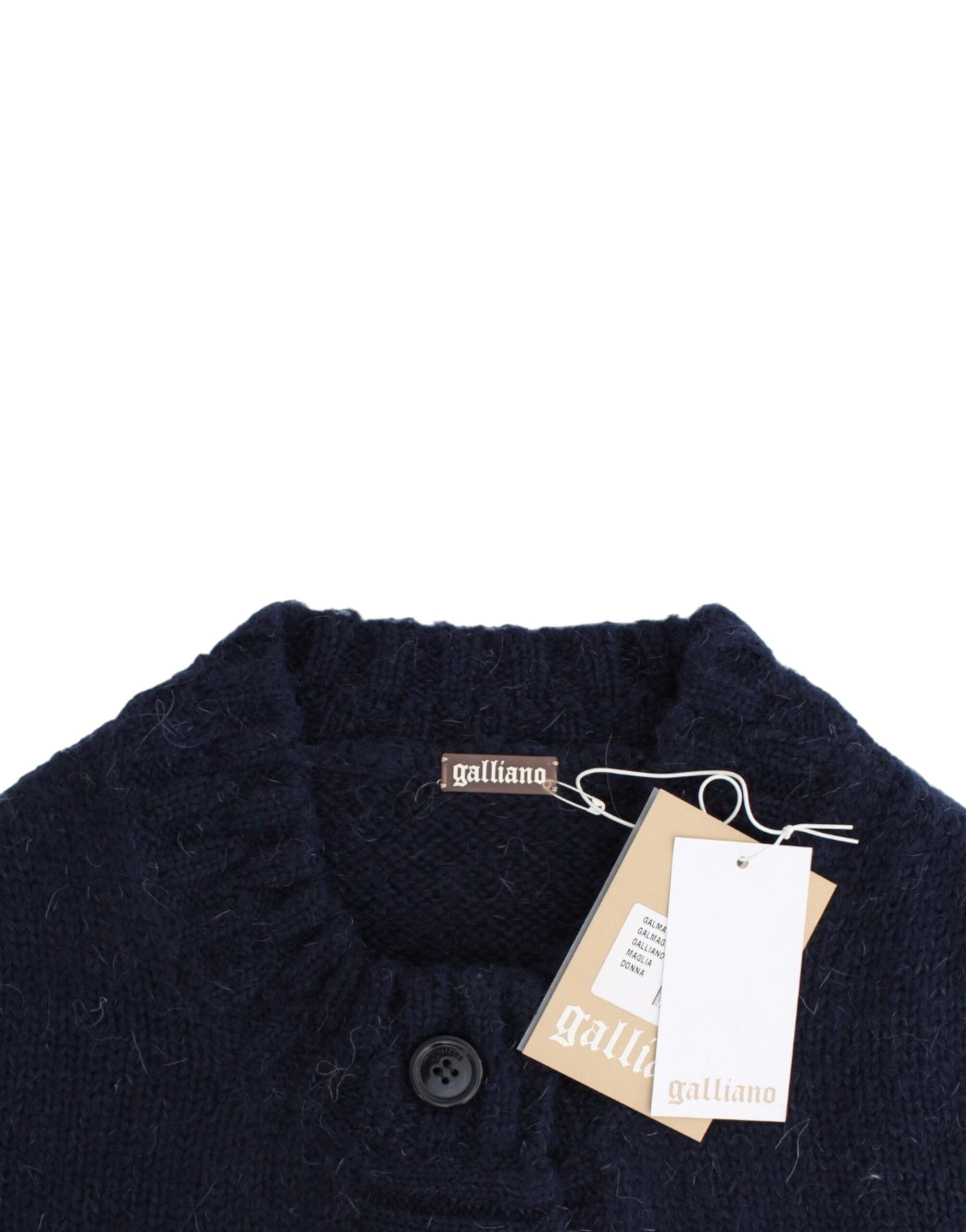 Chic Cropped Blue Cardigan - ventzia