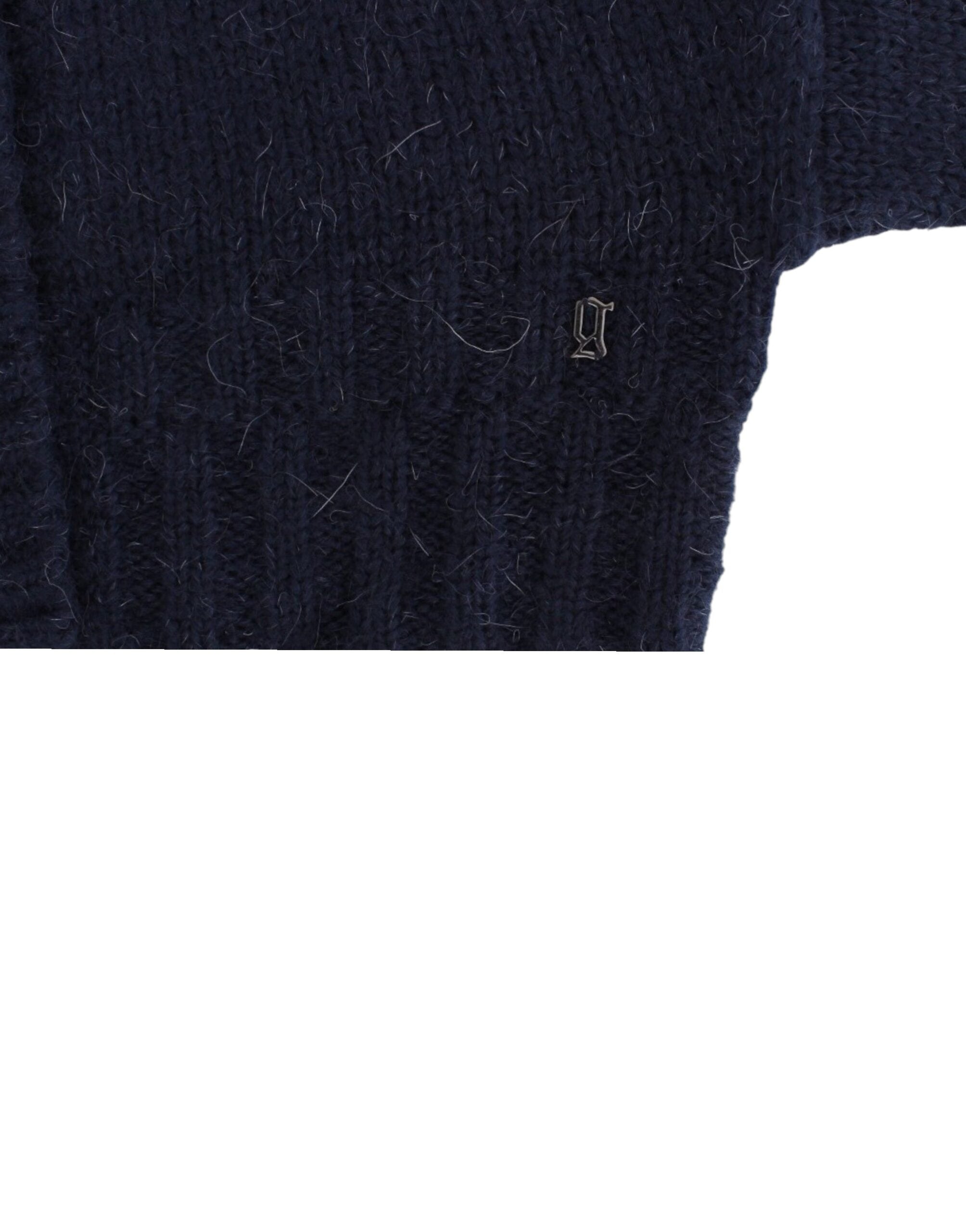 Chic Cropped Blue Cardigan - ventzia