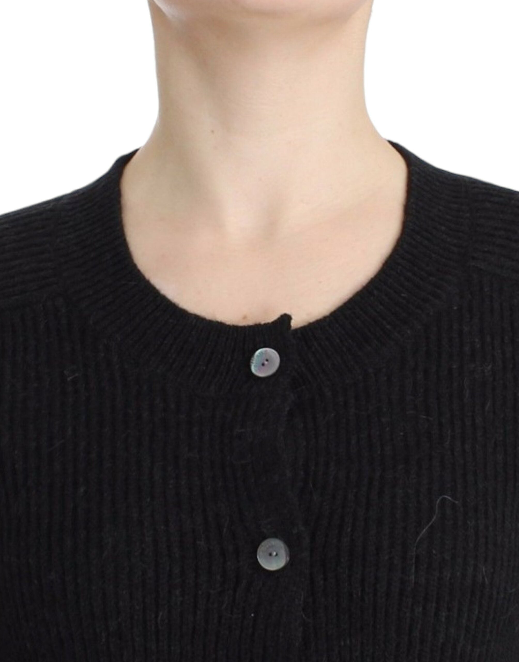 Chic Transparent Back Woolen Cardigan - ventzia