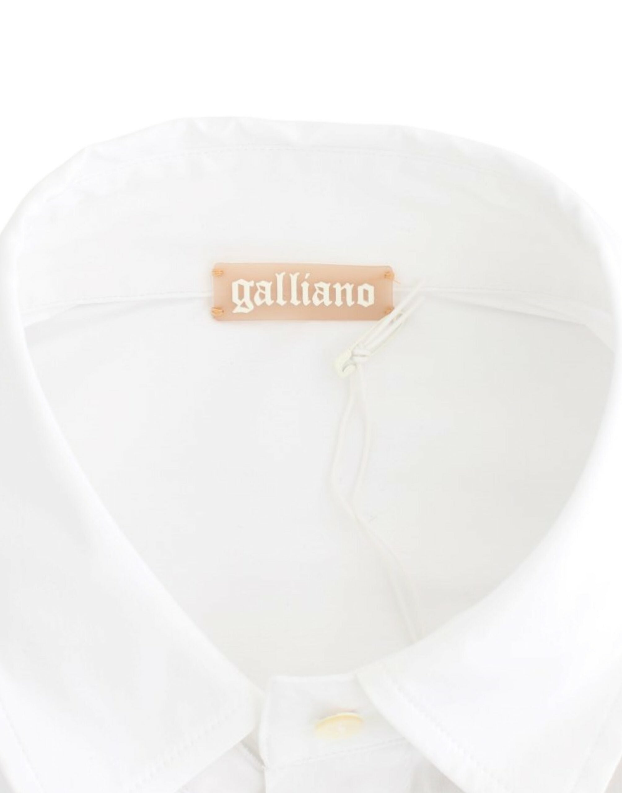 Chic White Cotton Blend Shortsleeve Blouse - ventzia