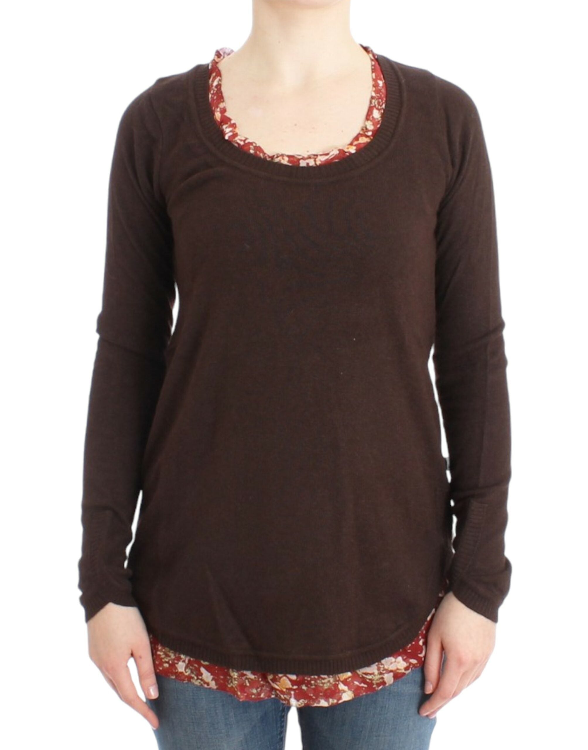 Chic Crewneck Silk-AppliquΓ© Sweater - ventzia