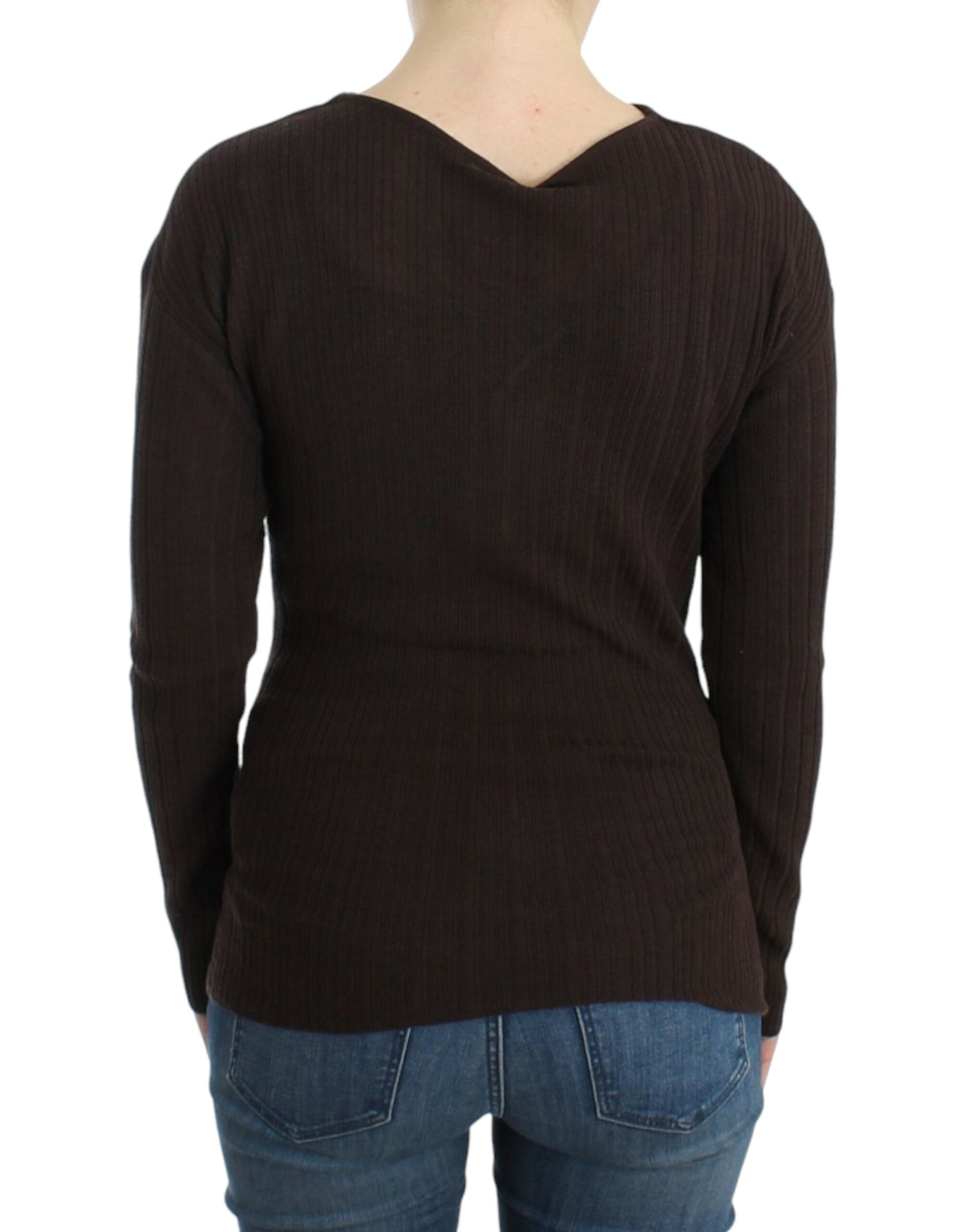 Chic Keyhole Virgin Wool Sweater - ventzia
