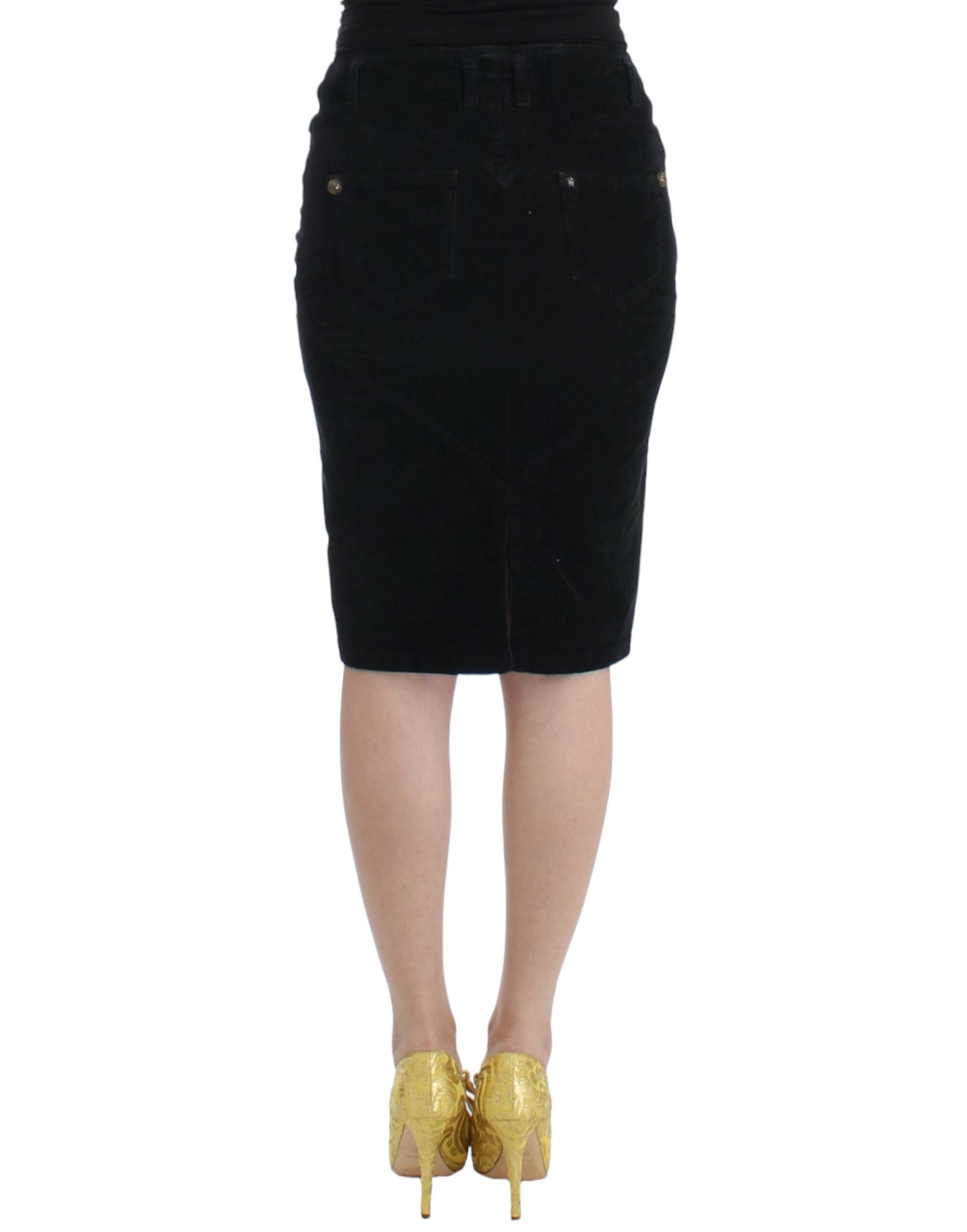Elegant Black Pencil Skirt for Sophisticated Style - ventzia