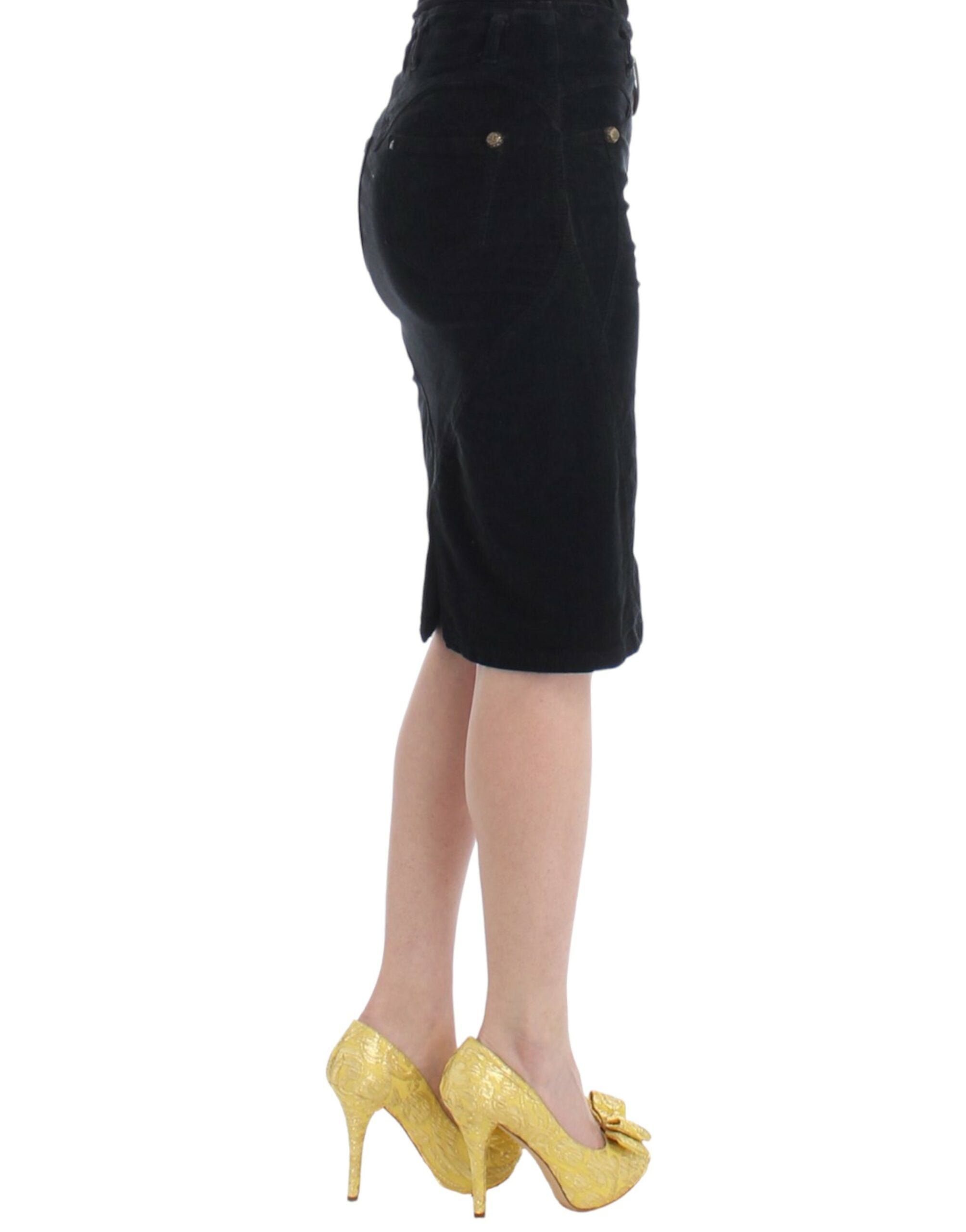 Elegant Black Pencil Skirt for Sophisticated Style - ventzia