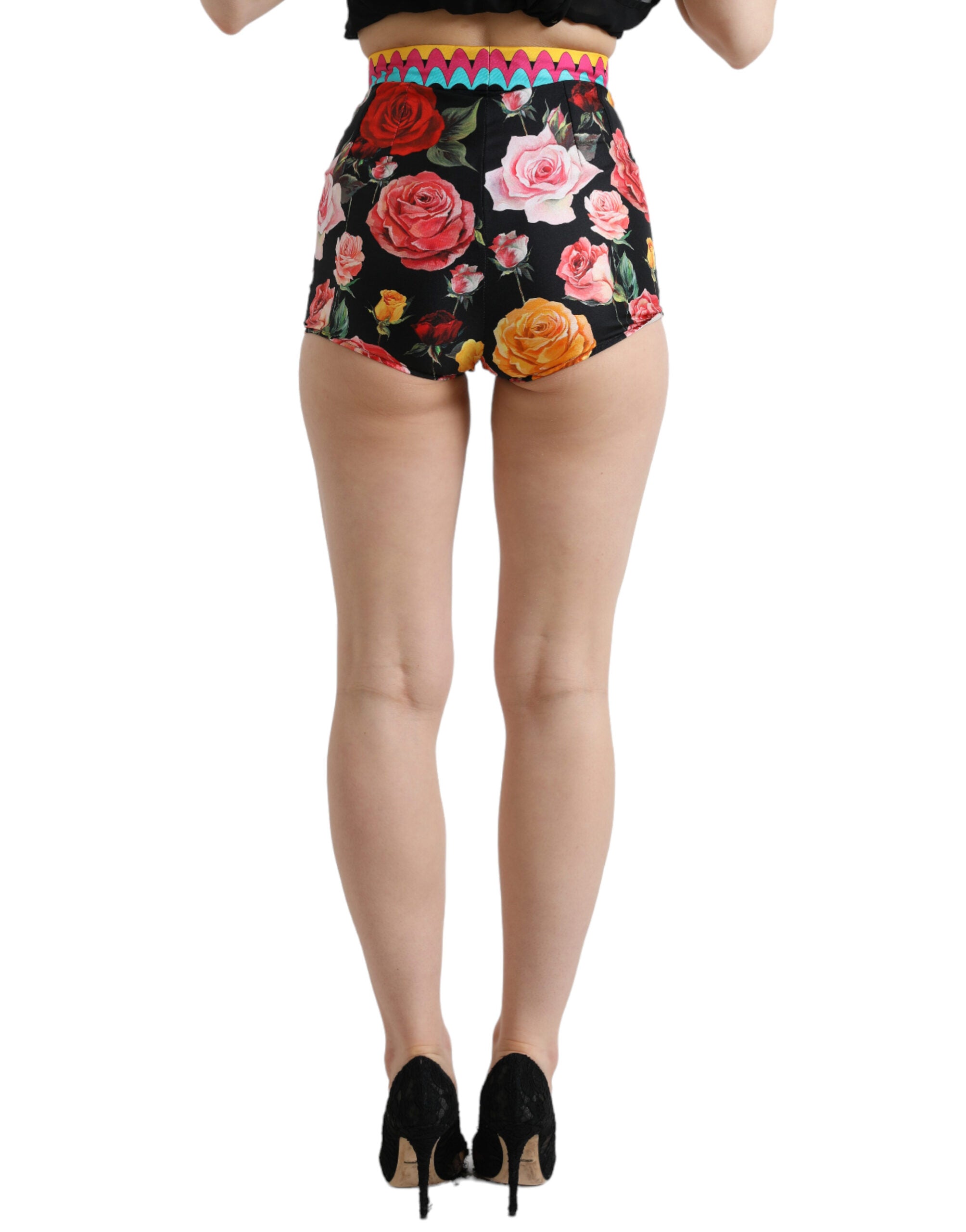 Multicolor Floral Polka Dot Hot Pants Shorts - ventzia