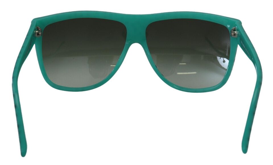 Green Stars Acetate Square Shades Sunglasses - ventzia
