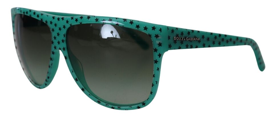 Green Stars Acetate Square Shades Sunglasses - ventzia
