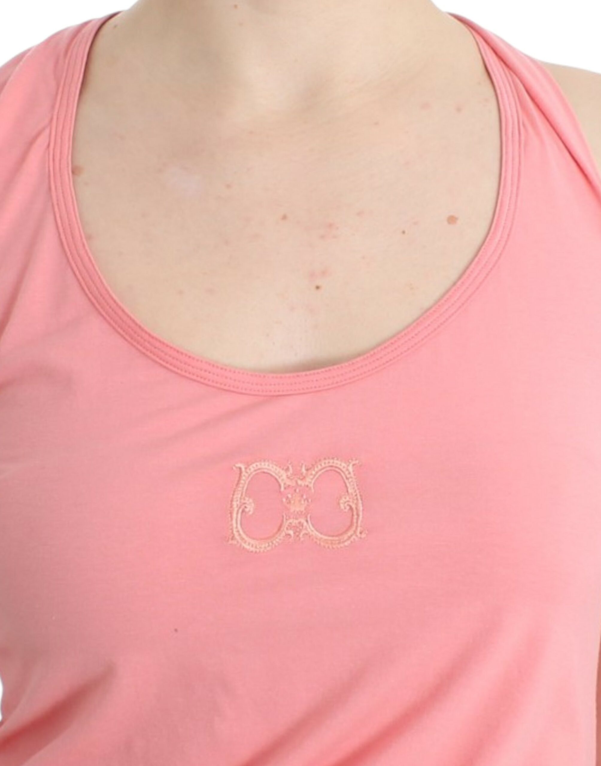 Chic Pink Cotton Blend Tank Top - ventzia