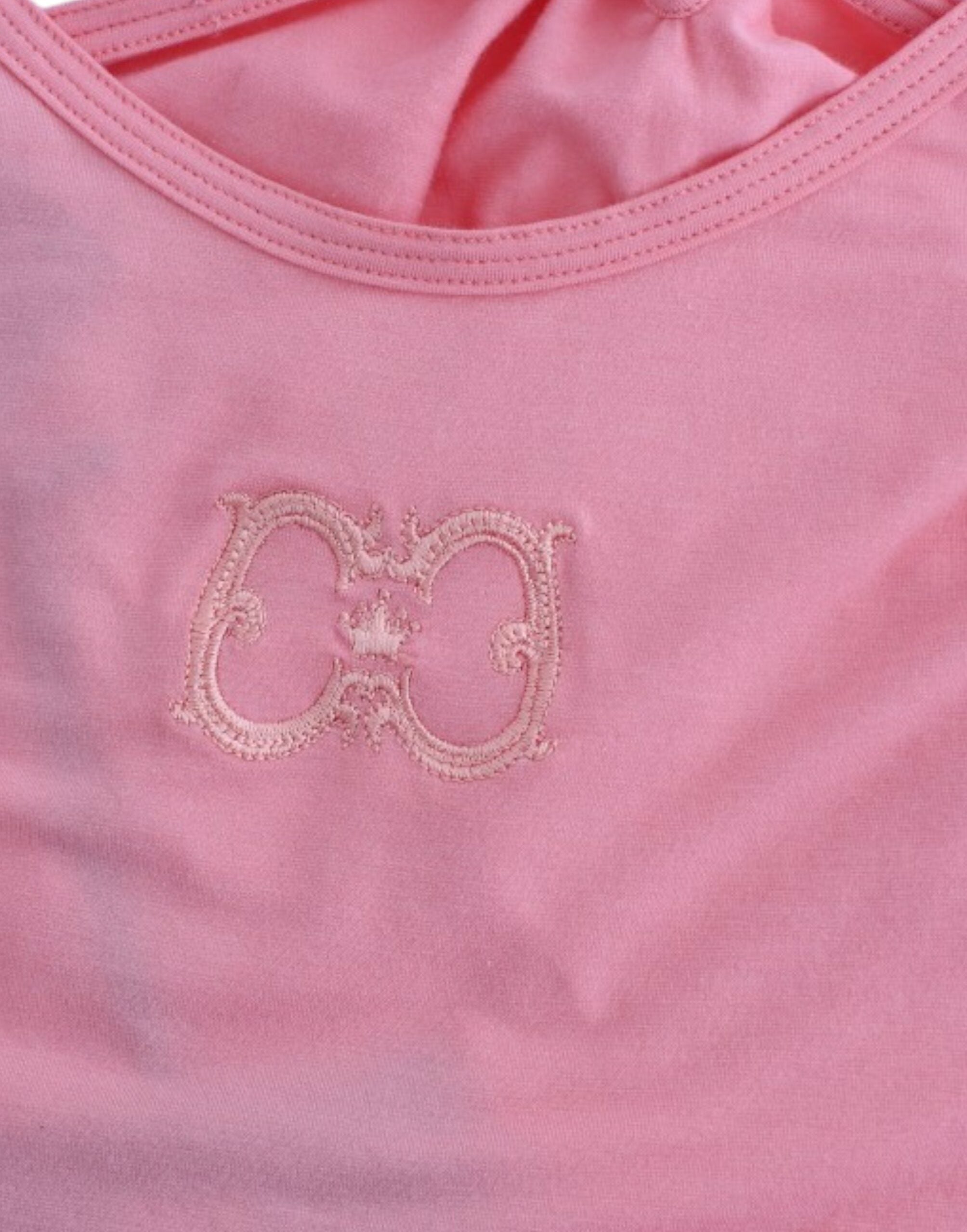 Chic Pink Cotton Blend Tank Top - ventzia