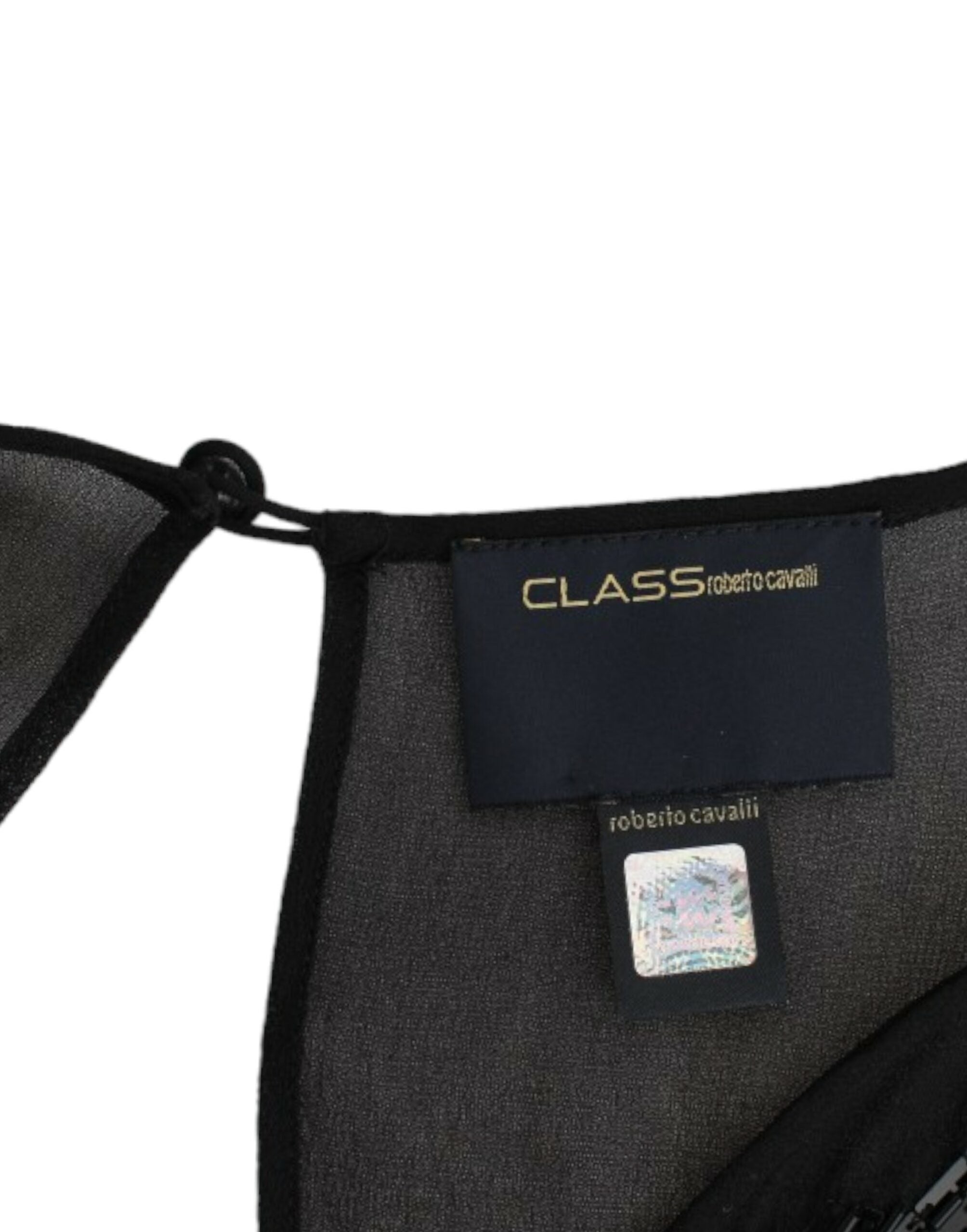 Elegant Sheer Black Silk Blouson Dress - ventzia