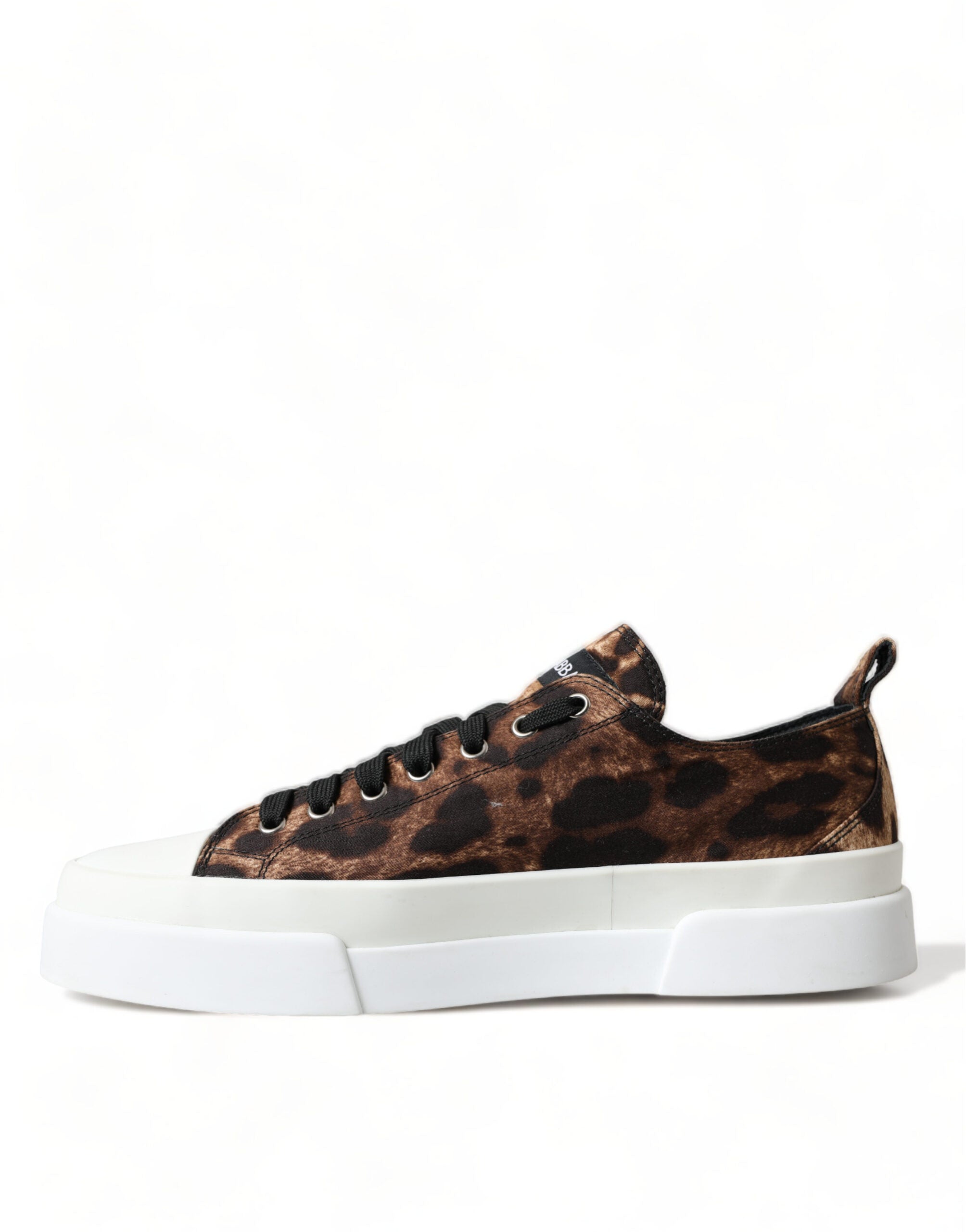 Brown Leopard Canvas Sneakers Shoes - ventzia