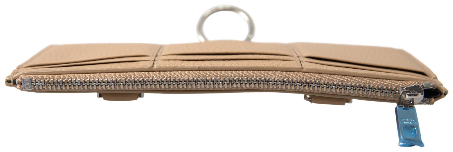 Beige Leather Shoulder Cardholder Shoulder Strap Wallet - ventzia