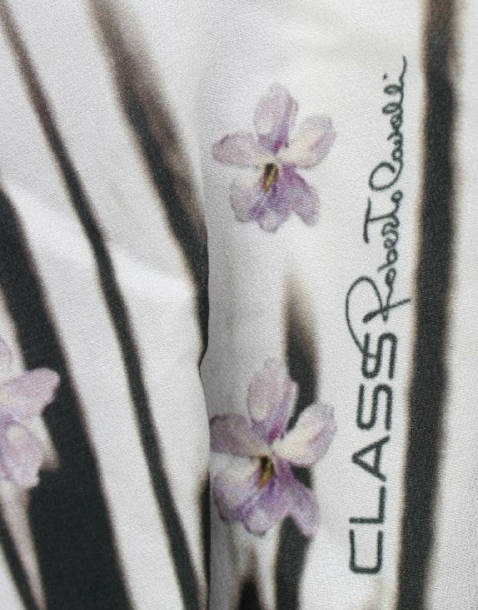 Elegant Purple Floral Jersey Dress - ventzia