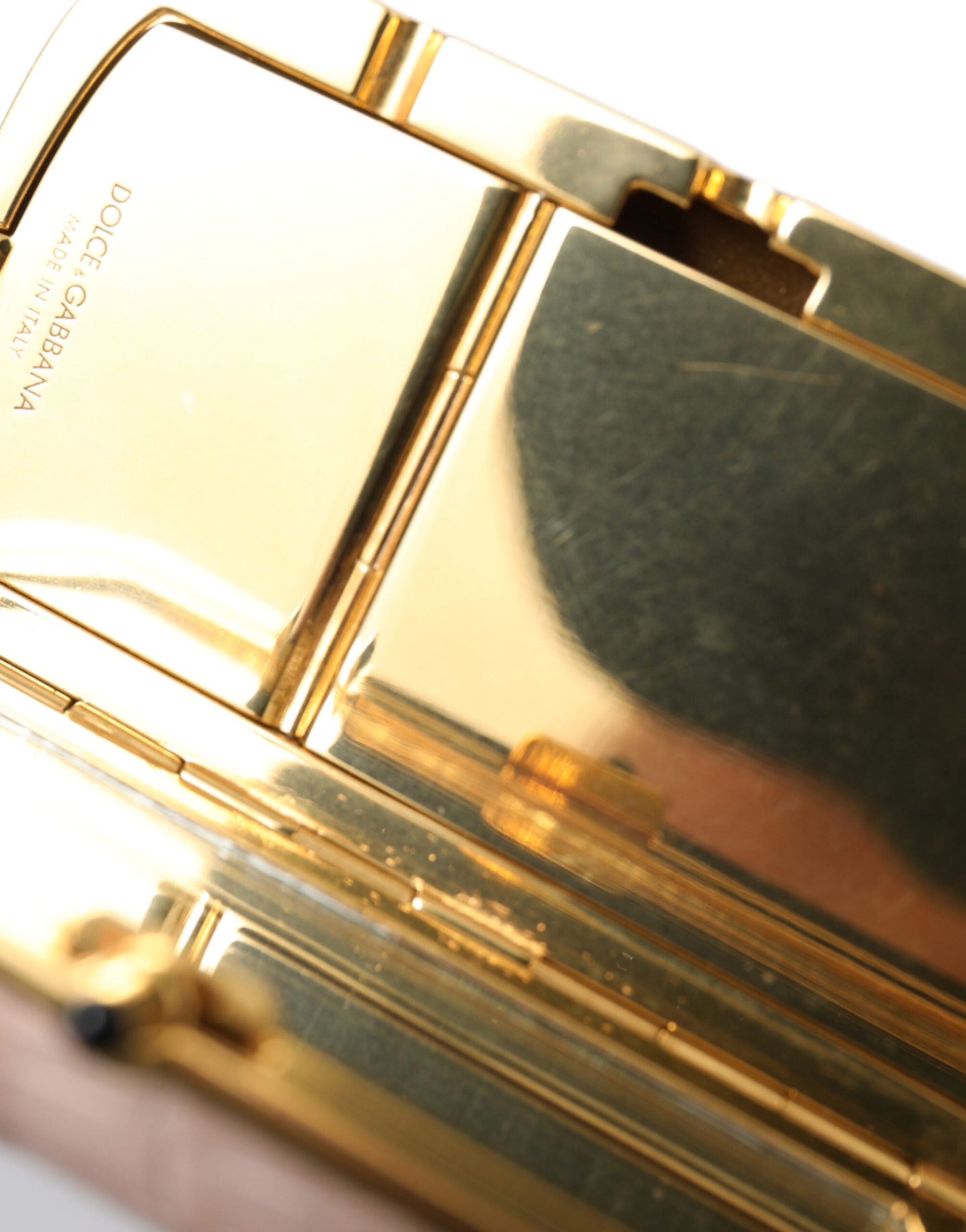 Pink Exotic Leather Mini Mirror Tassel Makeup Bag - ventzia